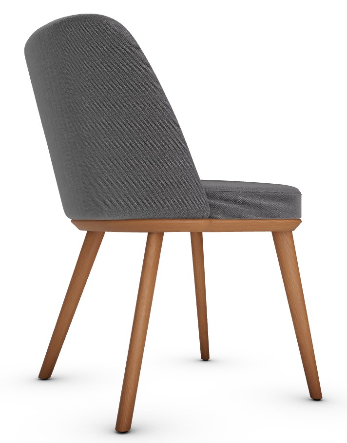 Foyer Upholstery/Wood Dining Chair