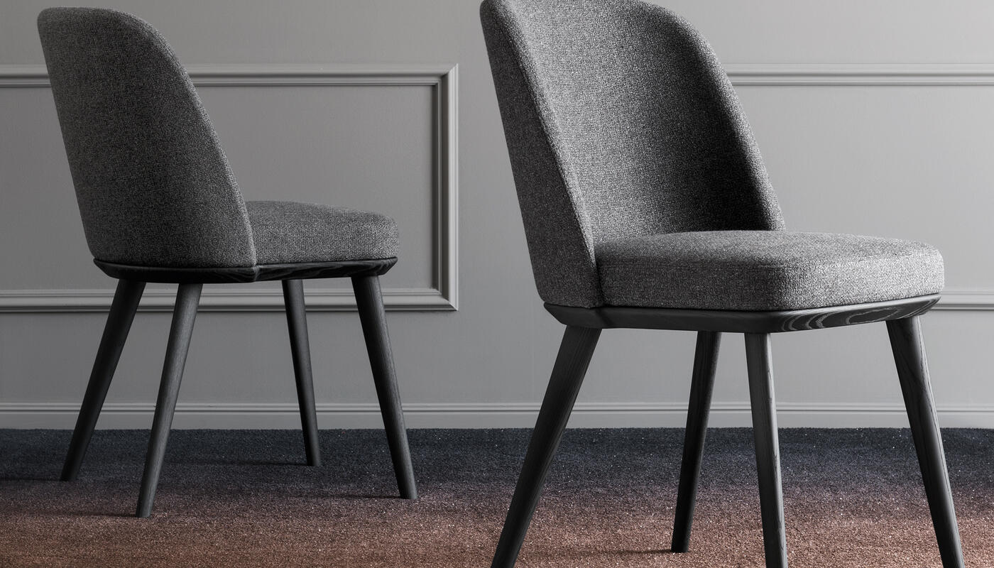 Foyer Bergen Fabric/Wood Dining Chair