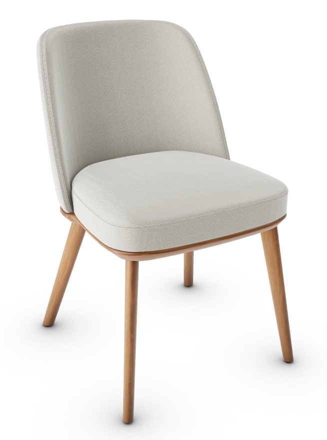 Foyer Upholstery/Wood Dining Chair