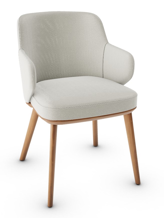 Foyer Upholstery/Wood Dining Armchair