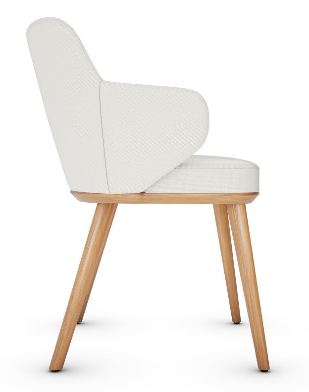 Foyer Upholstery/Wood Dining Armchair