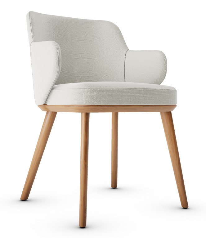 Foyer Upholstery/Wood Dining Armchair