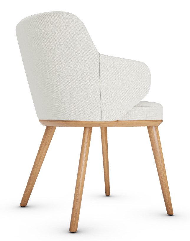 Foyer Upholstery/Wood Dining Armchair