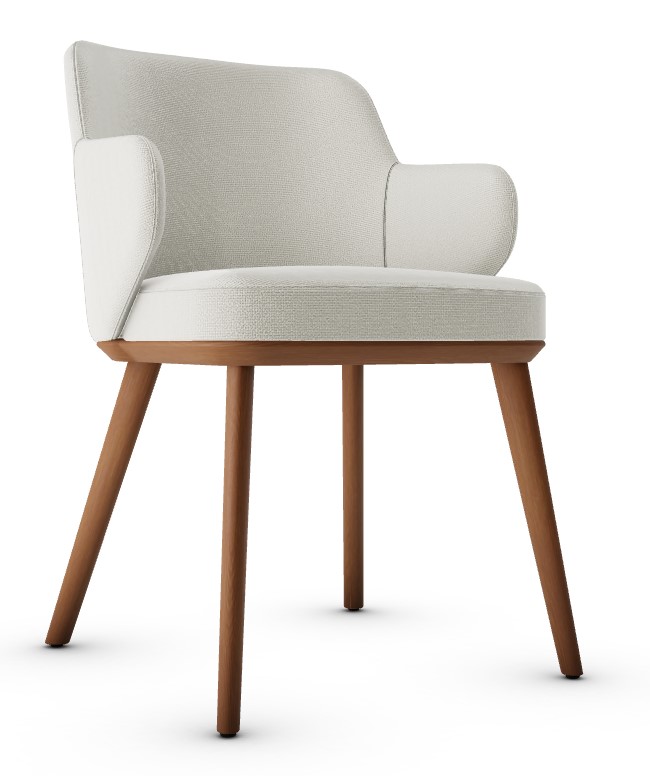 Foyer Upholstery/Wood Dining Armchair
