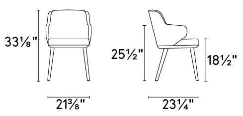 Foyer Bergen Fabric/Wood Dining Armchair