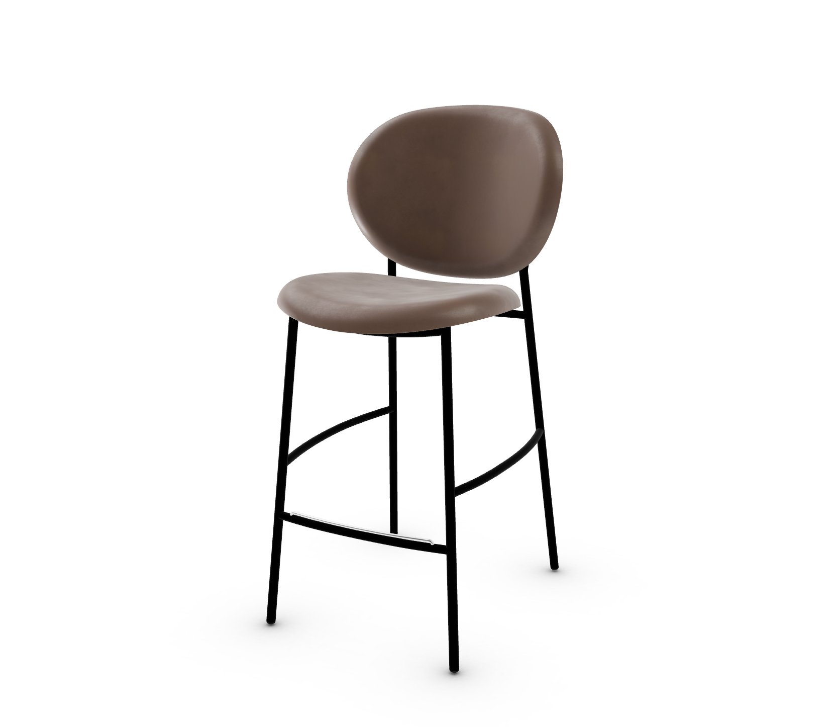 Ines Fabric/Metal Counter Stool