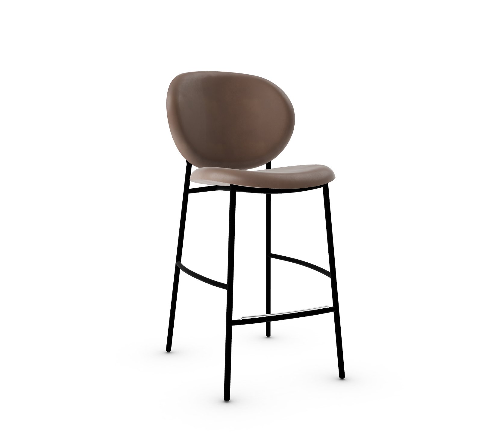 Ines Fabric/Metal Counter Stool