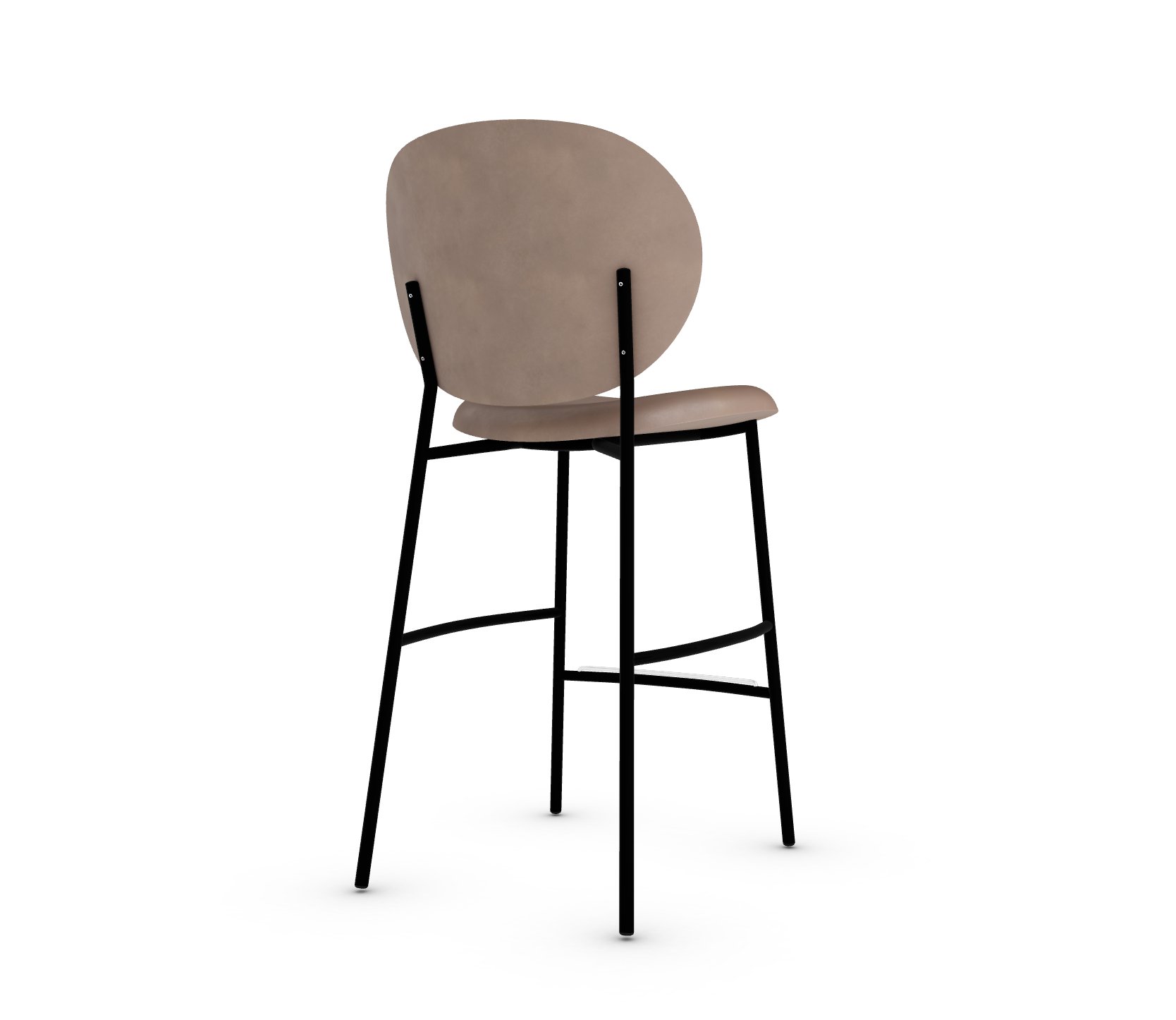 Ines Fabric/Metal Counter Stool