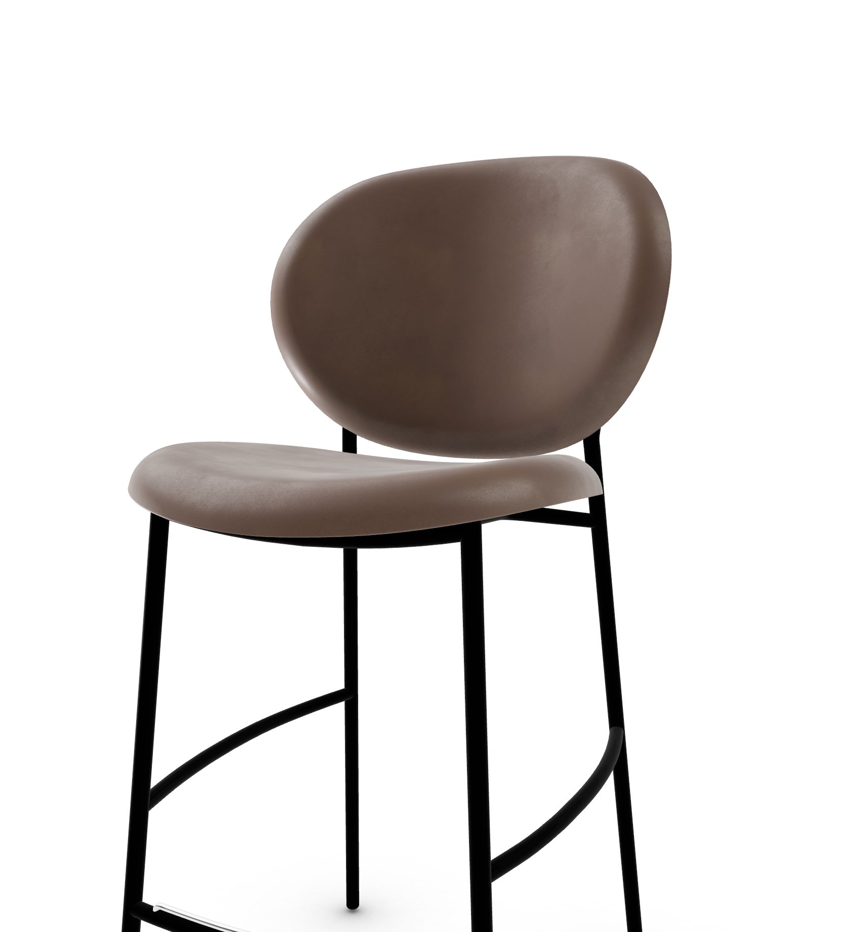 Ines Fabric/Metal Counter Stool