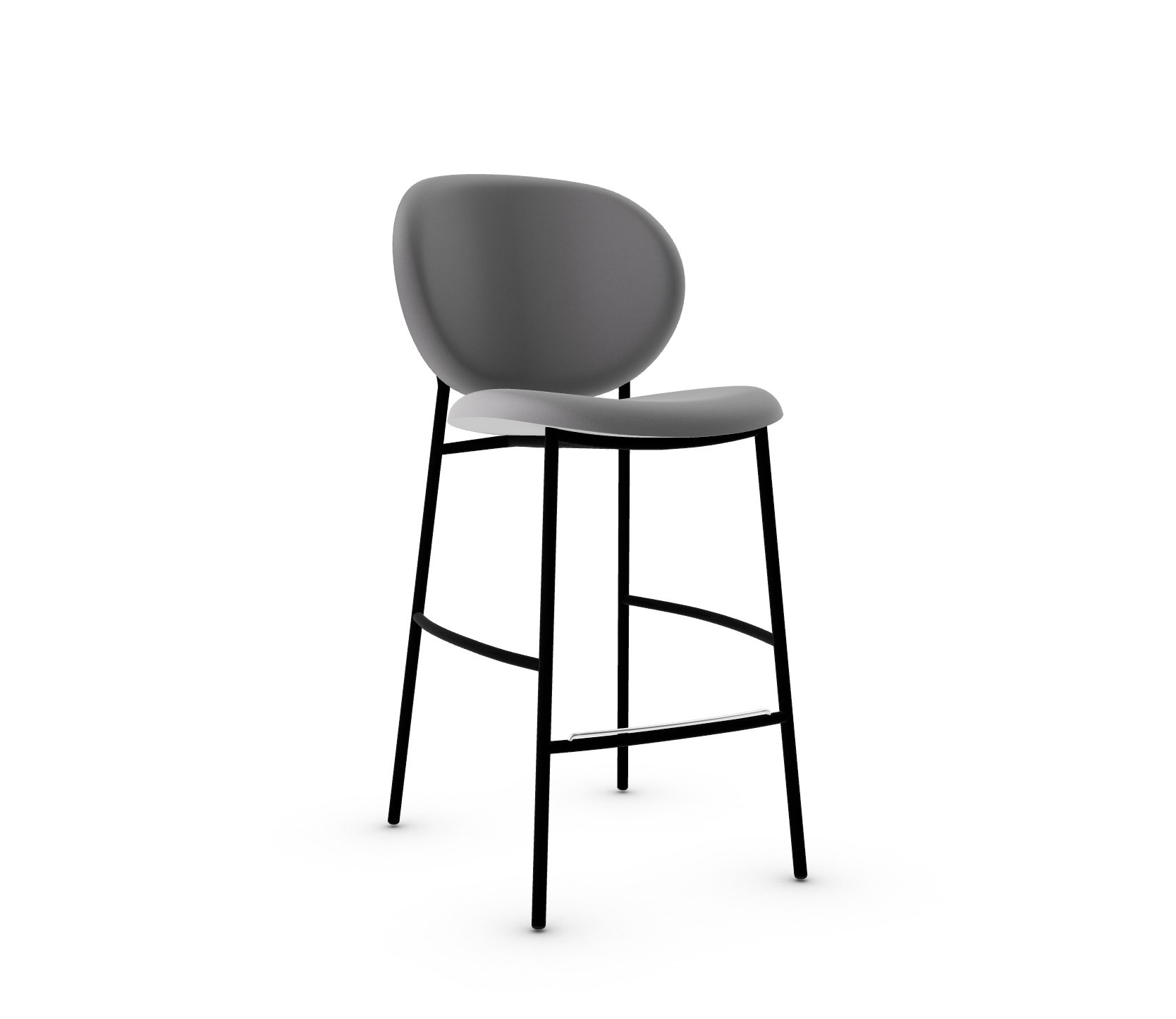 Ines Fabric/Metal Counter Stool