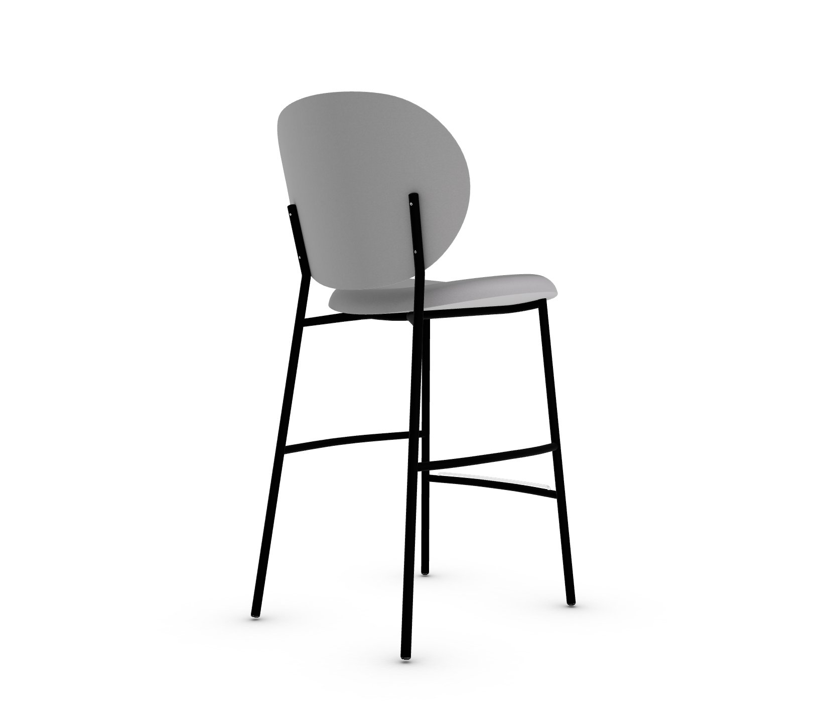 Ines Fabric/Metal Counter Stool