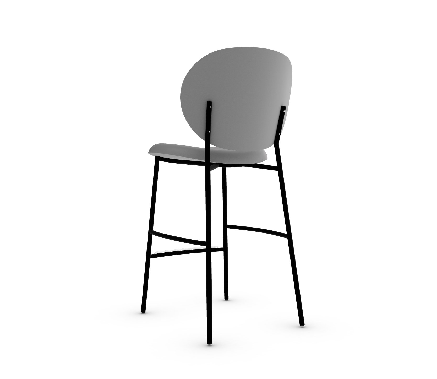 Ines Fabric/Metal Counter Stool