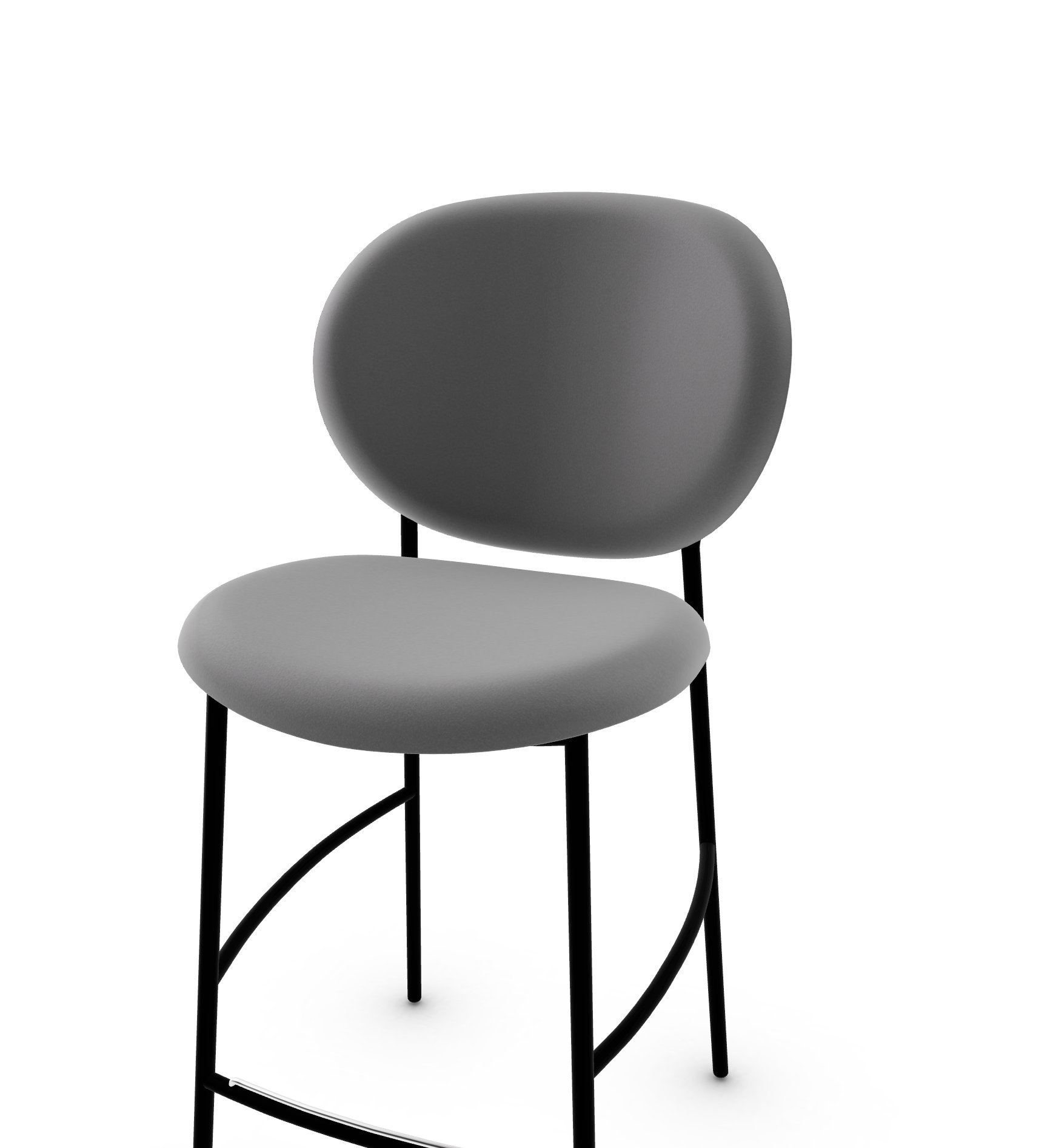 Ines Fabric/Metal Counter Stool