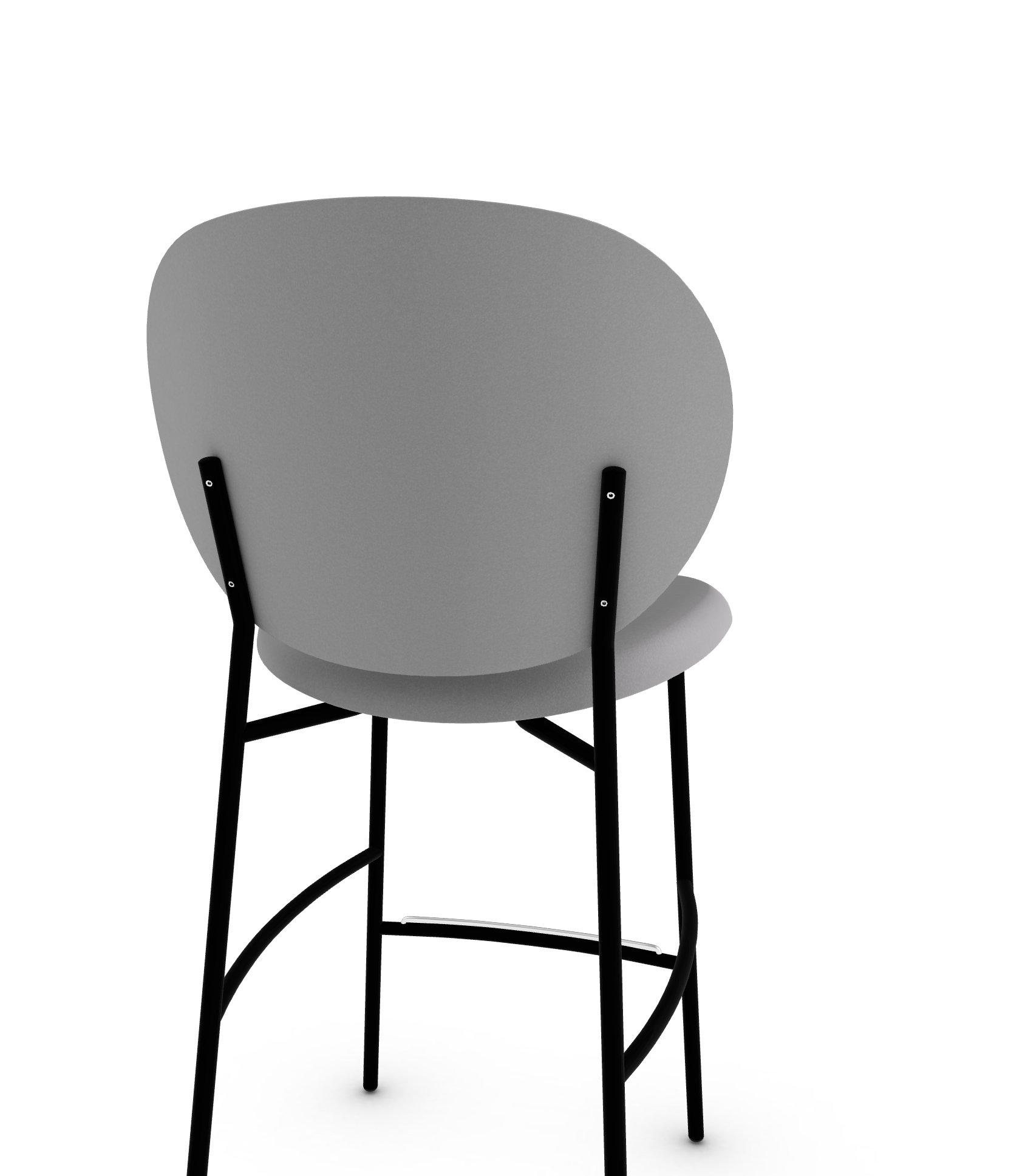 Ines Fabric/Metal Counter Stool