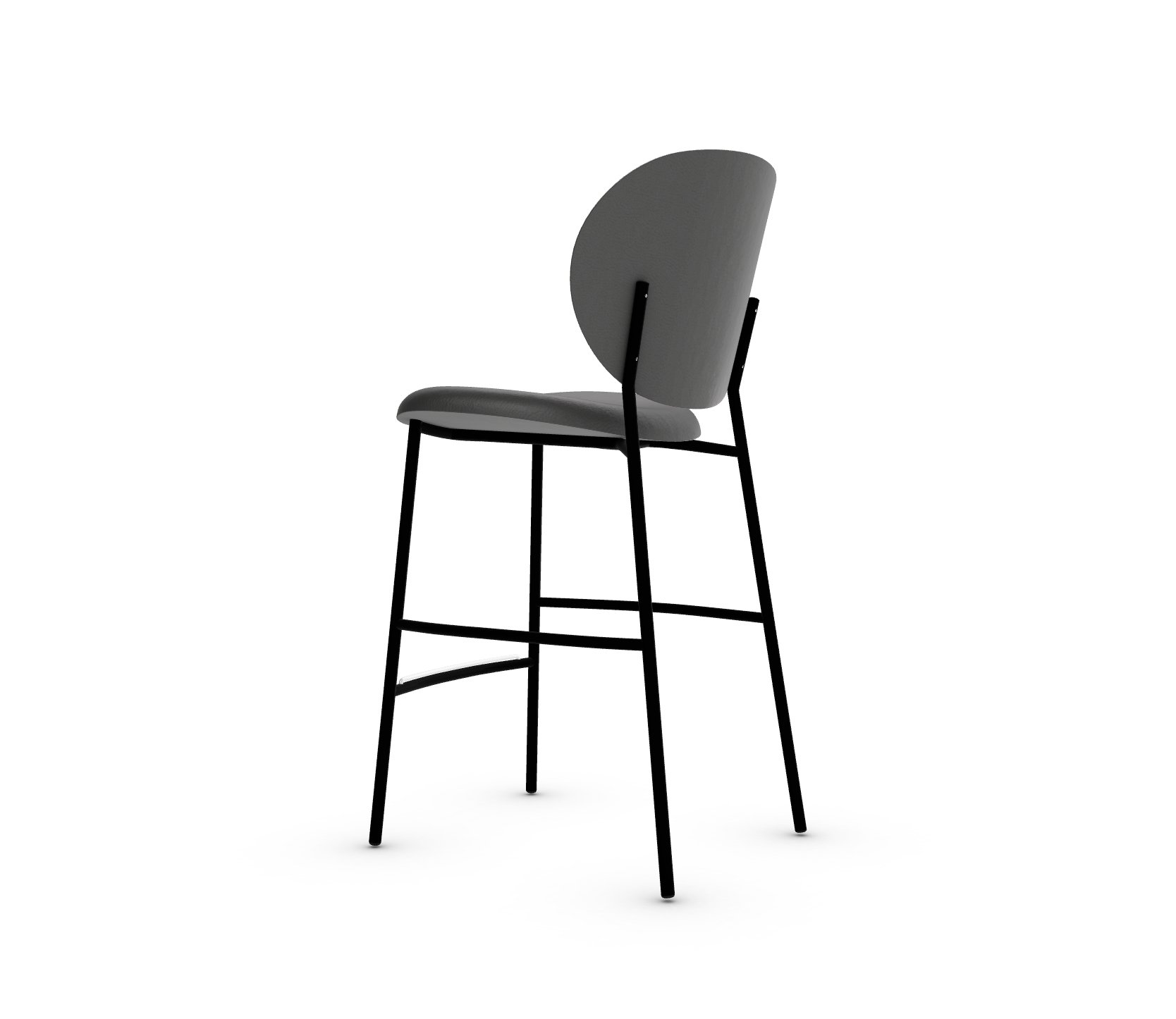 Ines Fabric/Metal Counter Stool