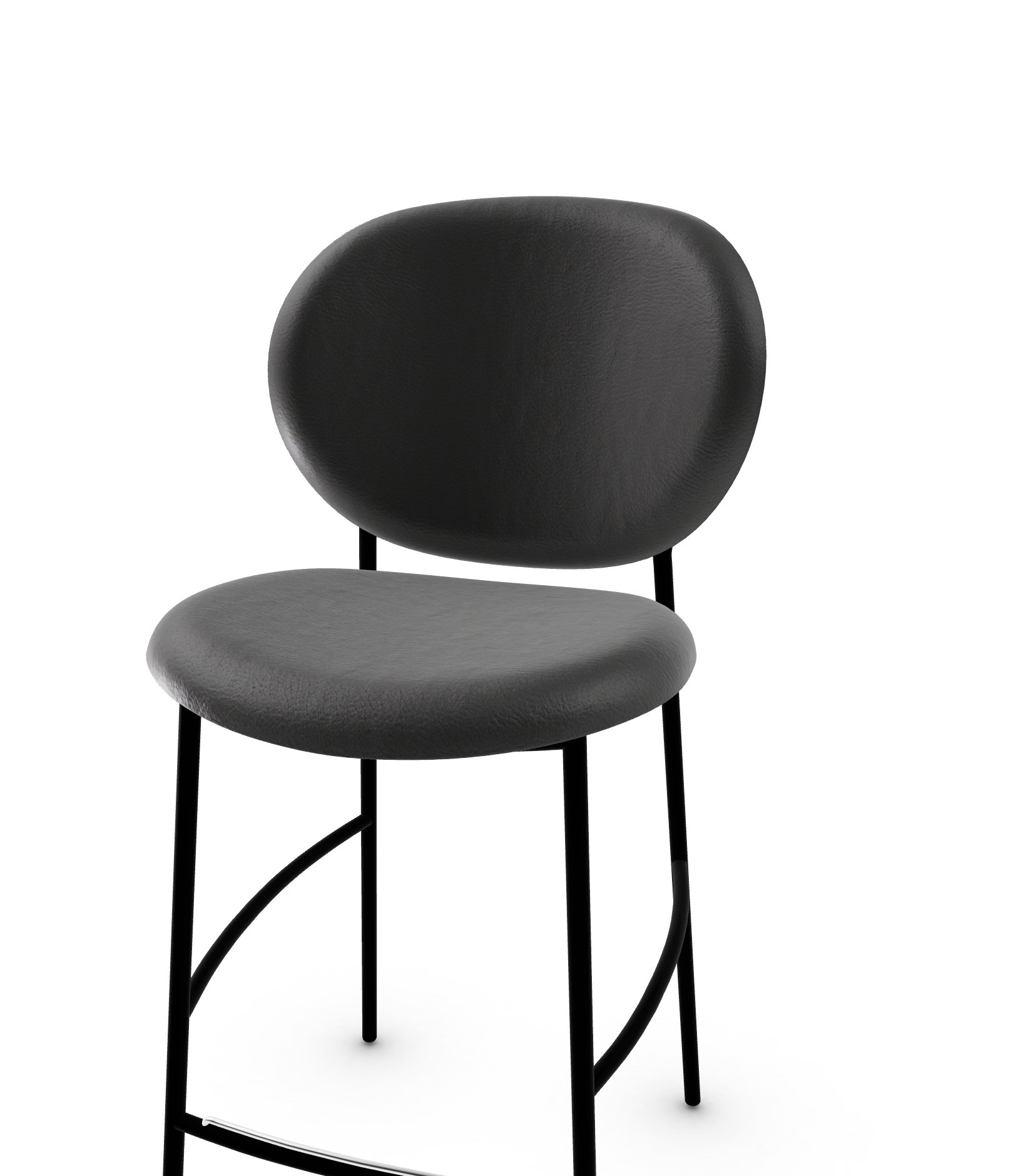 Ines Fabric/Metal Counter Stool