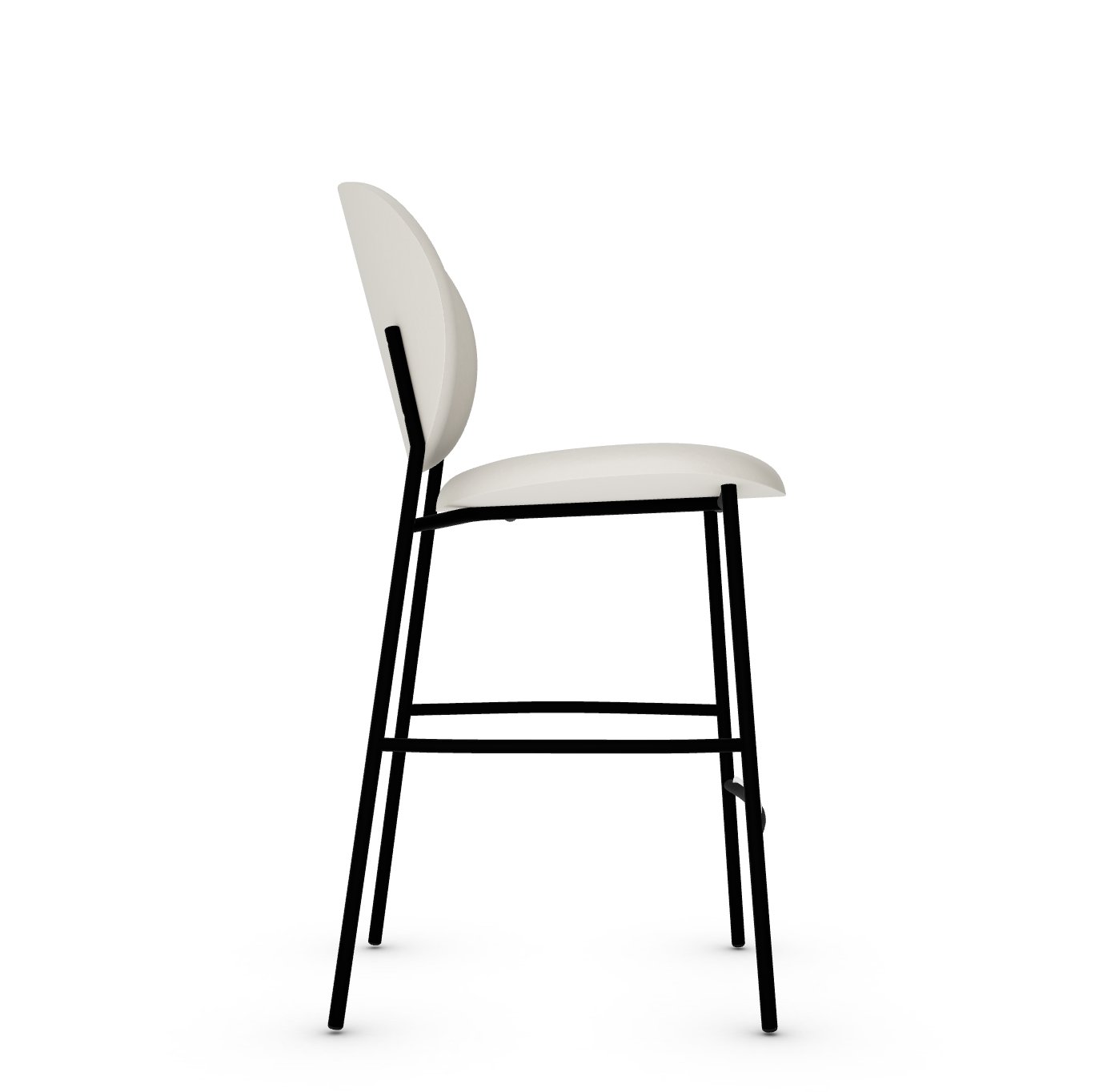 Ines Fabric/Metal Counter Stool