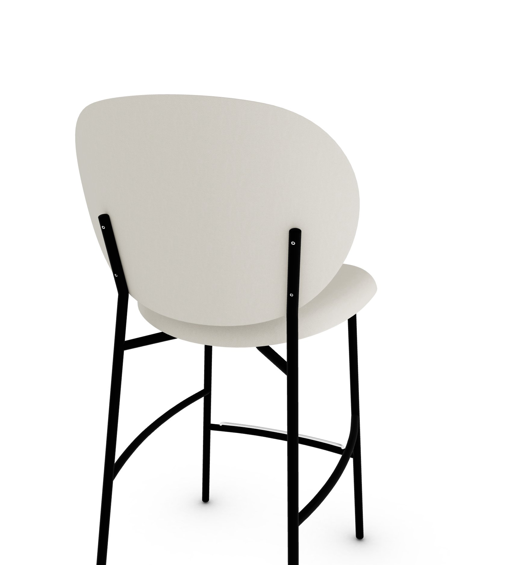 Ines Fabric/Metal Counter Stool