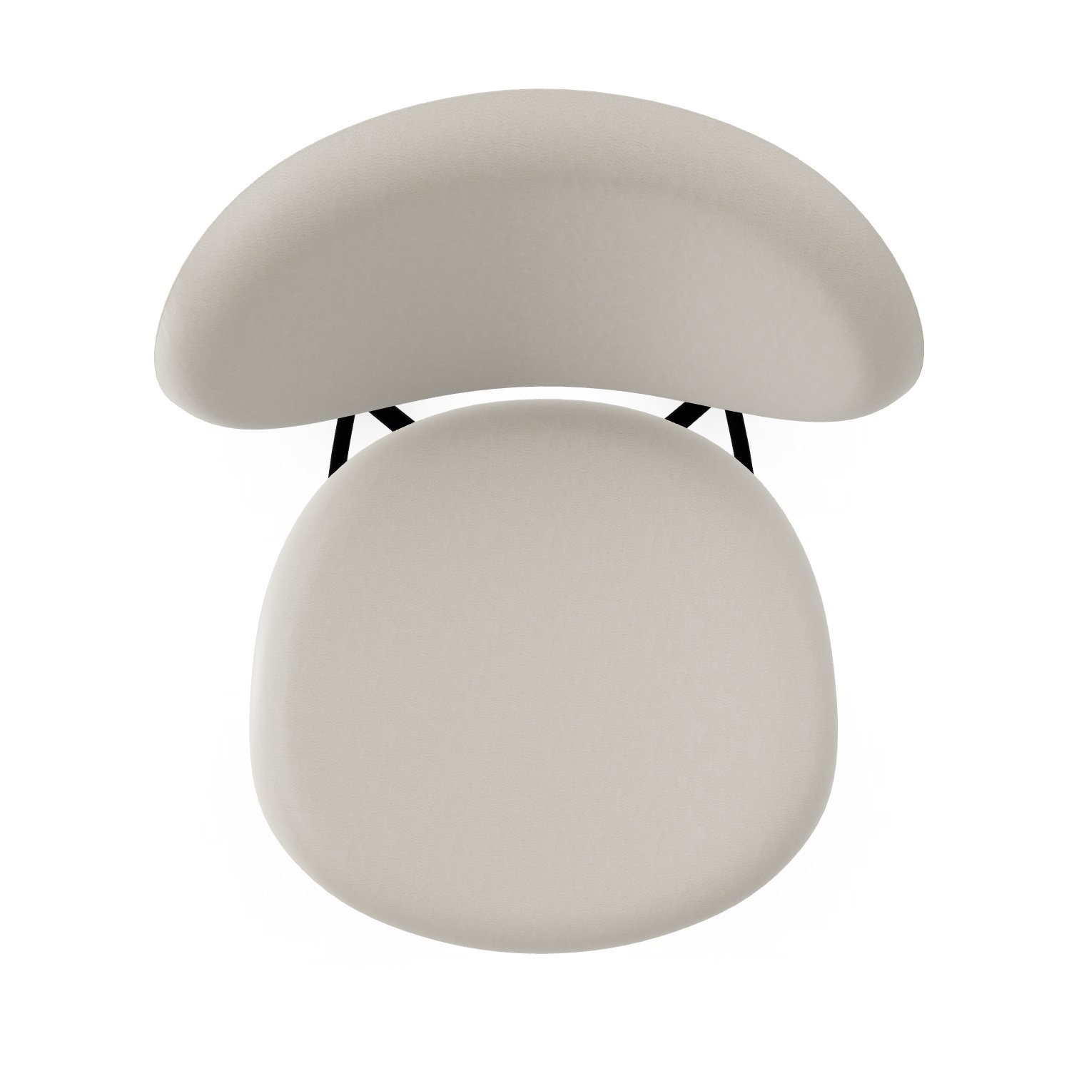 Ines Fabric/Metal Counter Stool