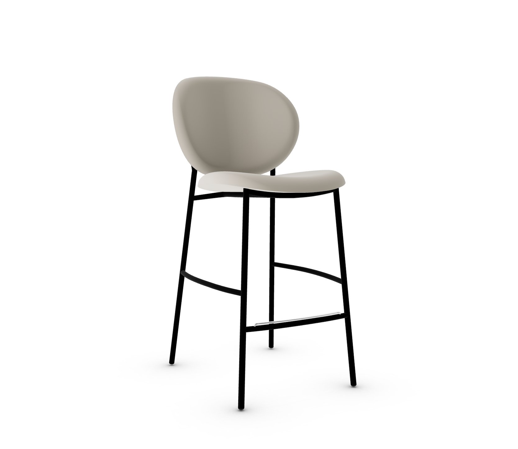 Ines Fabric/Metal Counter Stool