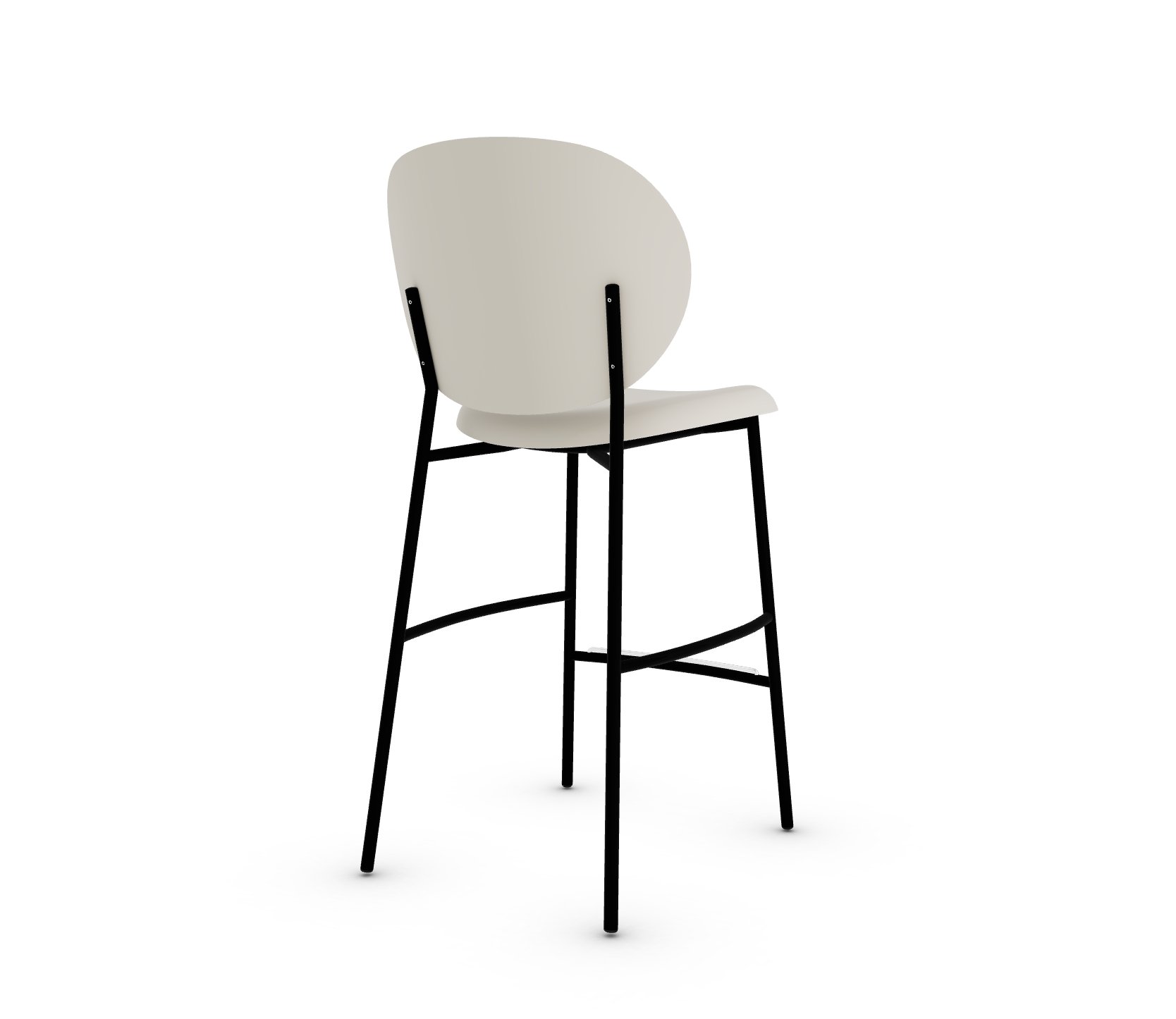 Ines Fabric/Metal Counter Stool