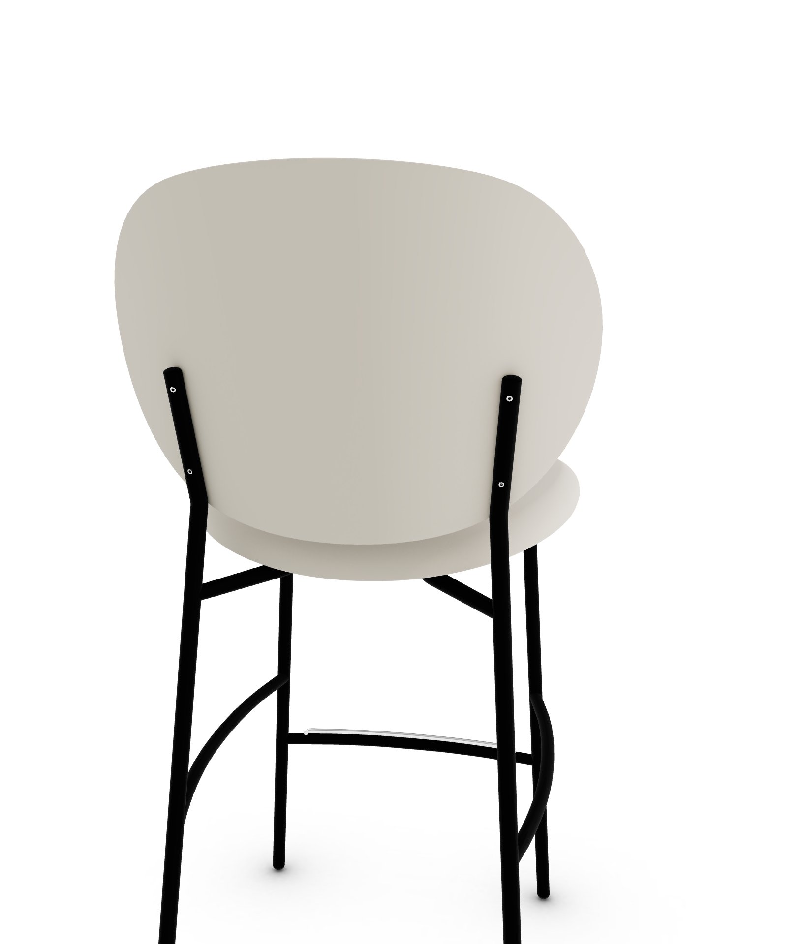 Ines Fabric/Metal Counter Stool
