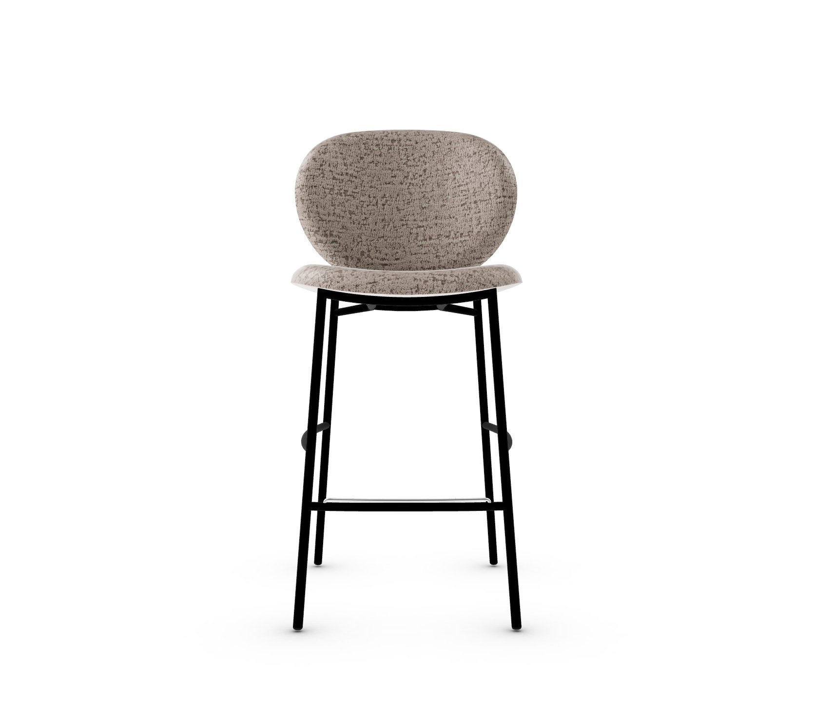 Ines Fabric/Metal Counter Stool