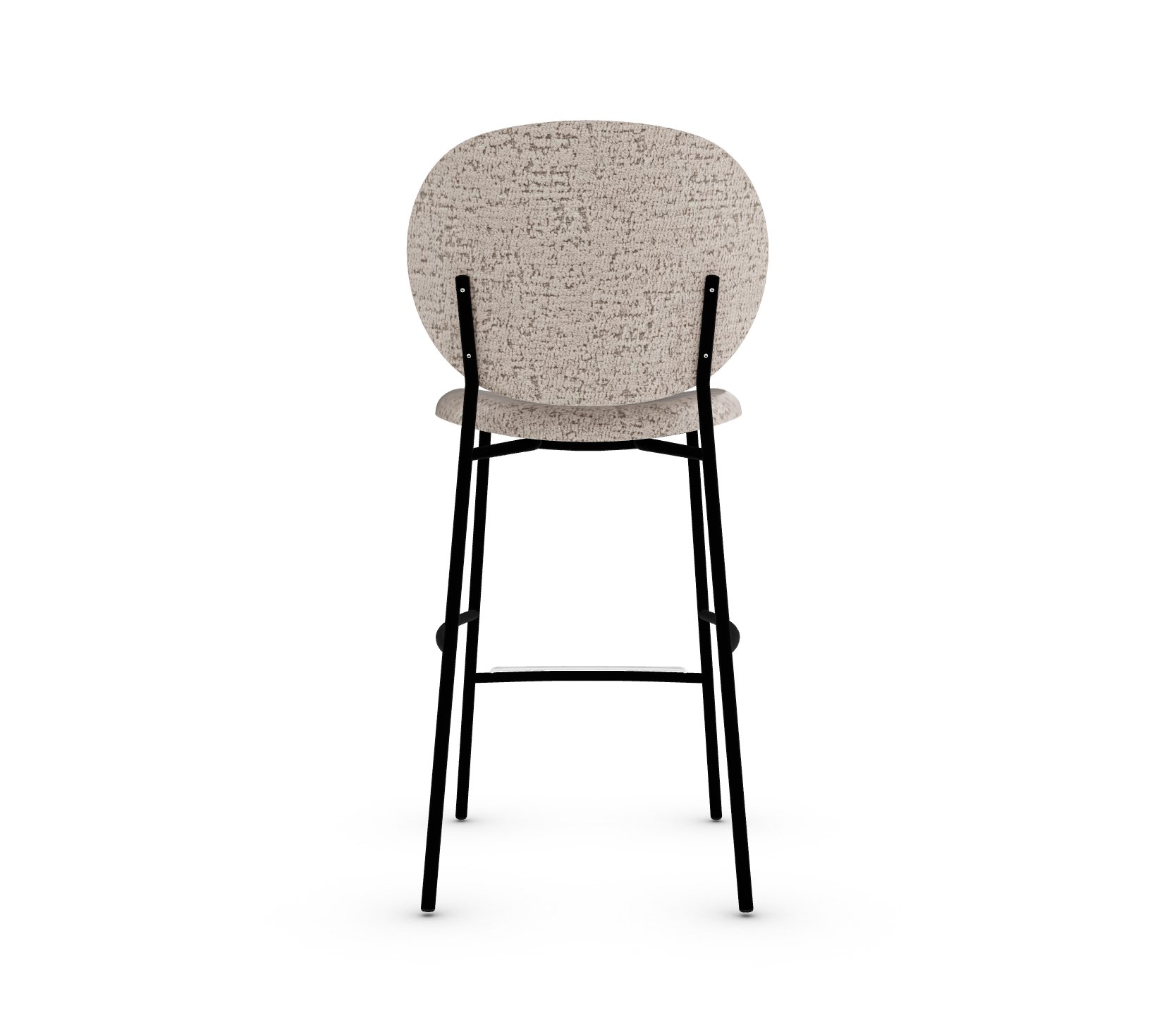 Ines Fabric/Metal Counter Stool