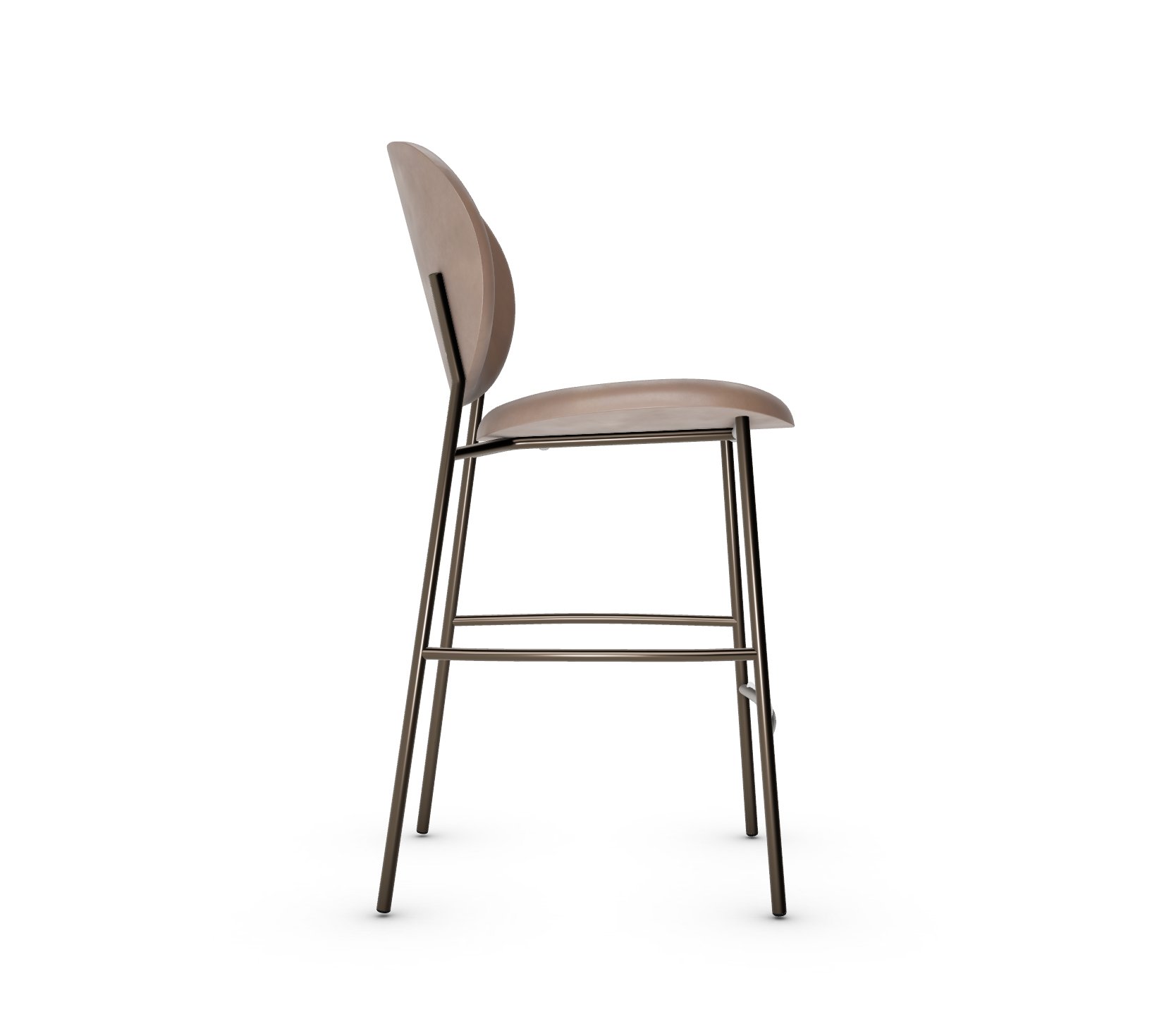 Ines Fabric/Metal Counter Stool