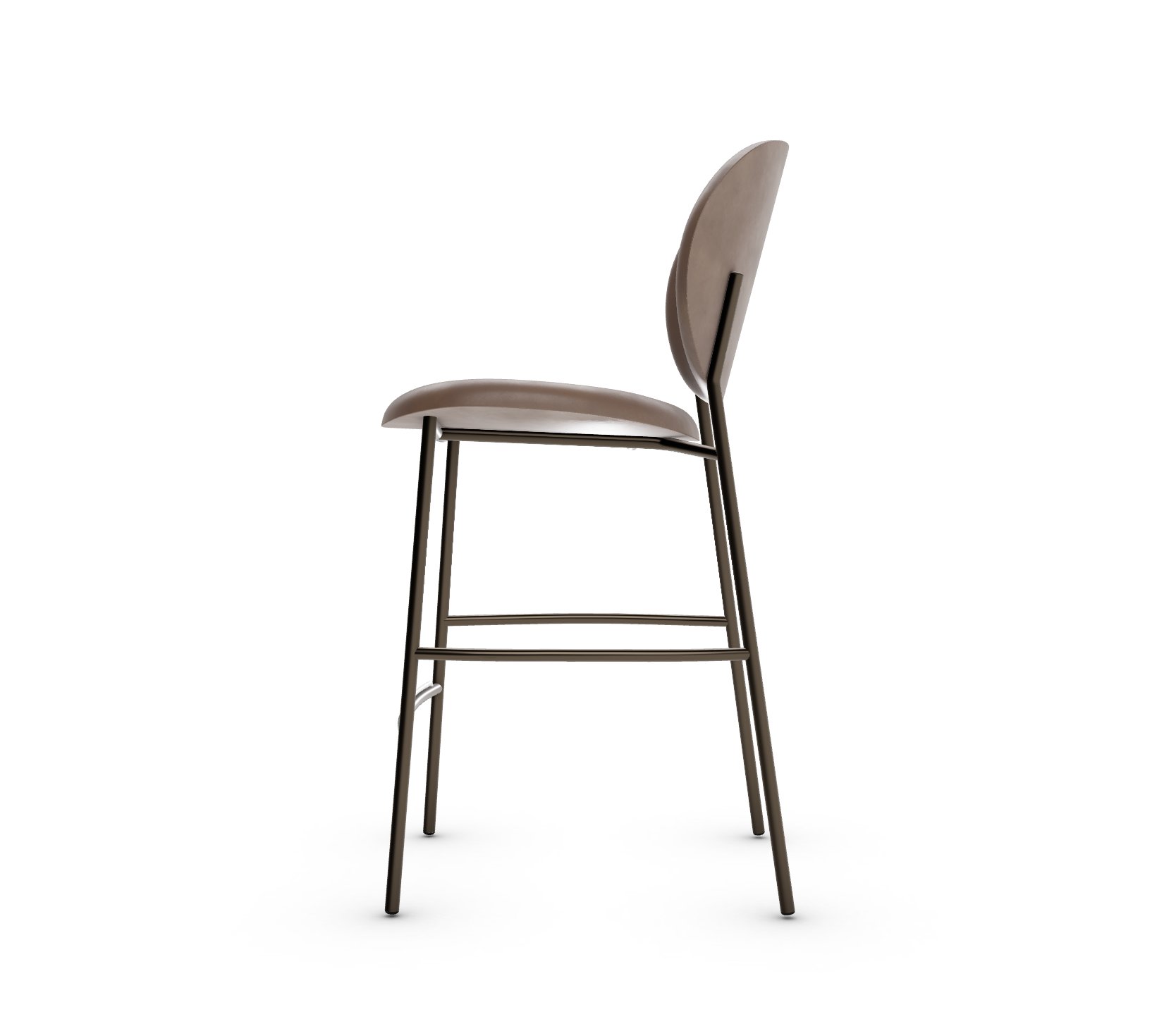 Ines Fabric/Metal Counter Stool