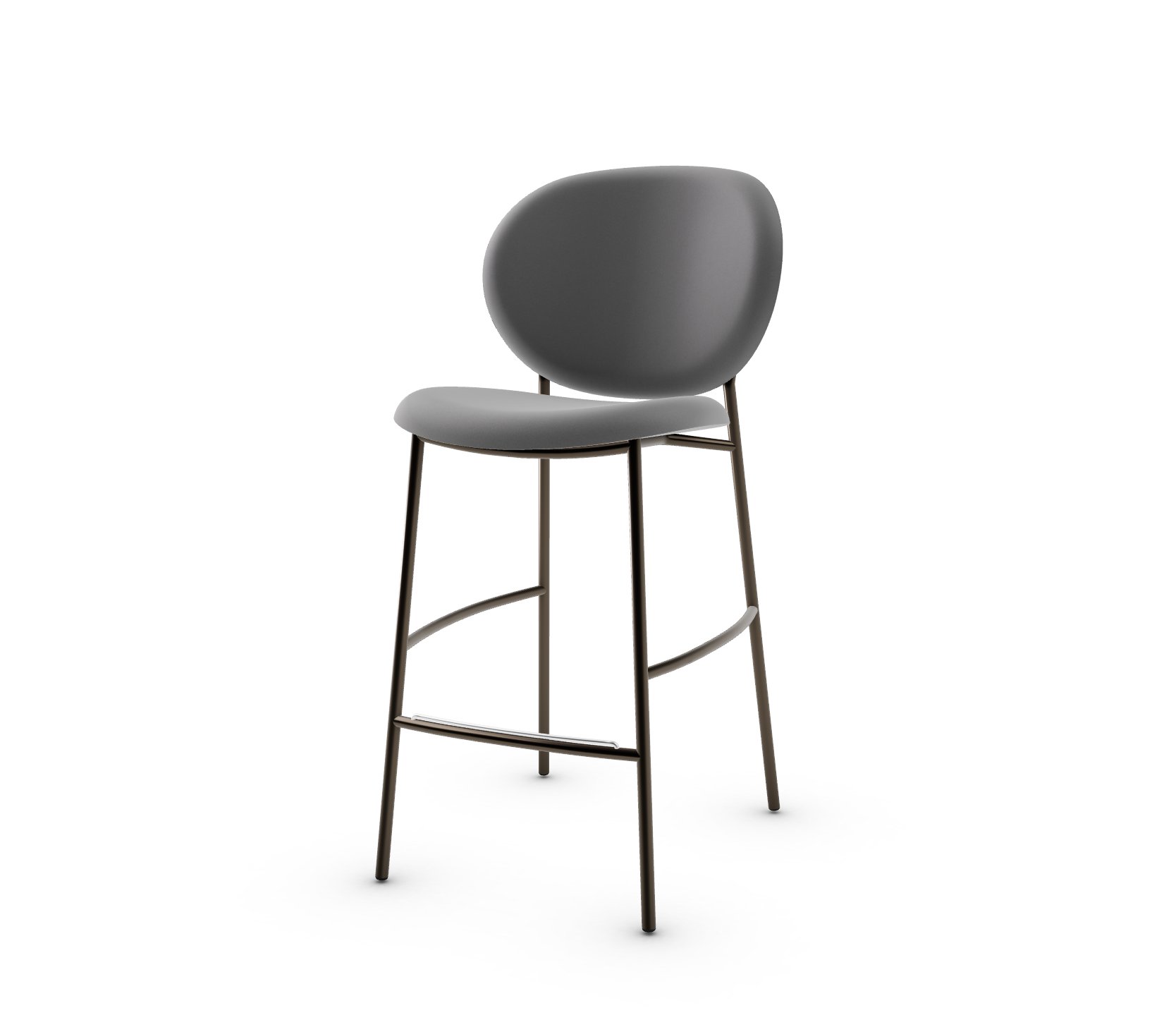 Ines Fabric/Metal Counter Stool