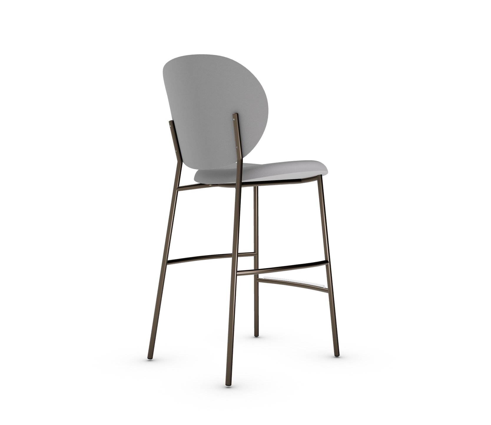 Ines Fabric/Metal Counter Stool