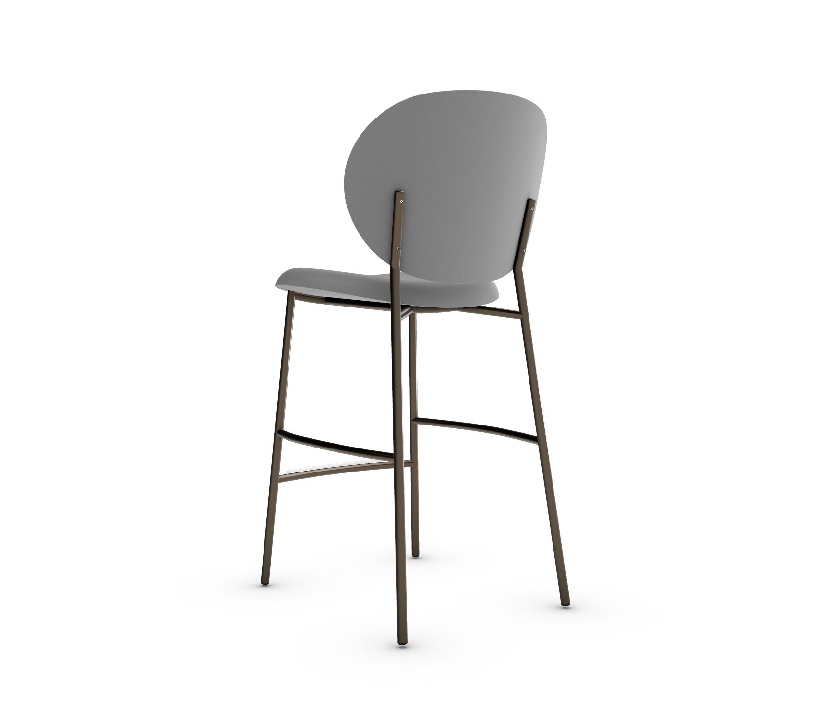 Ines Fabric/Metal Counter Stool