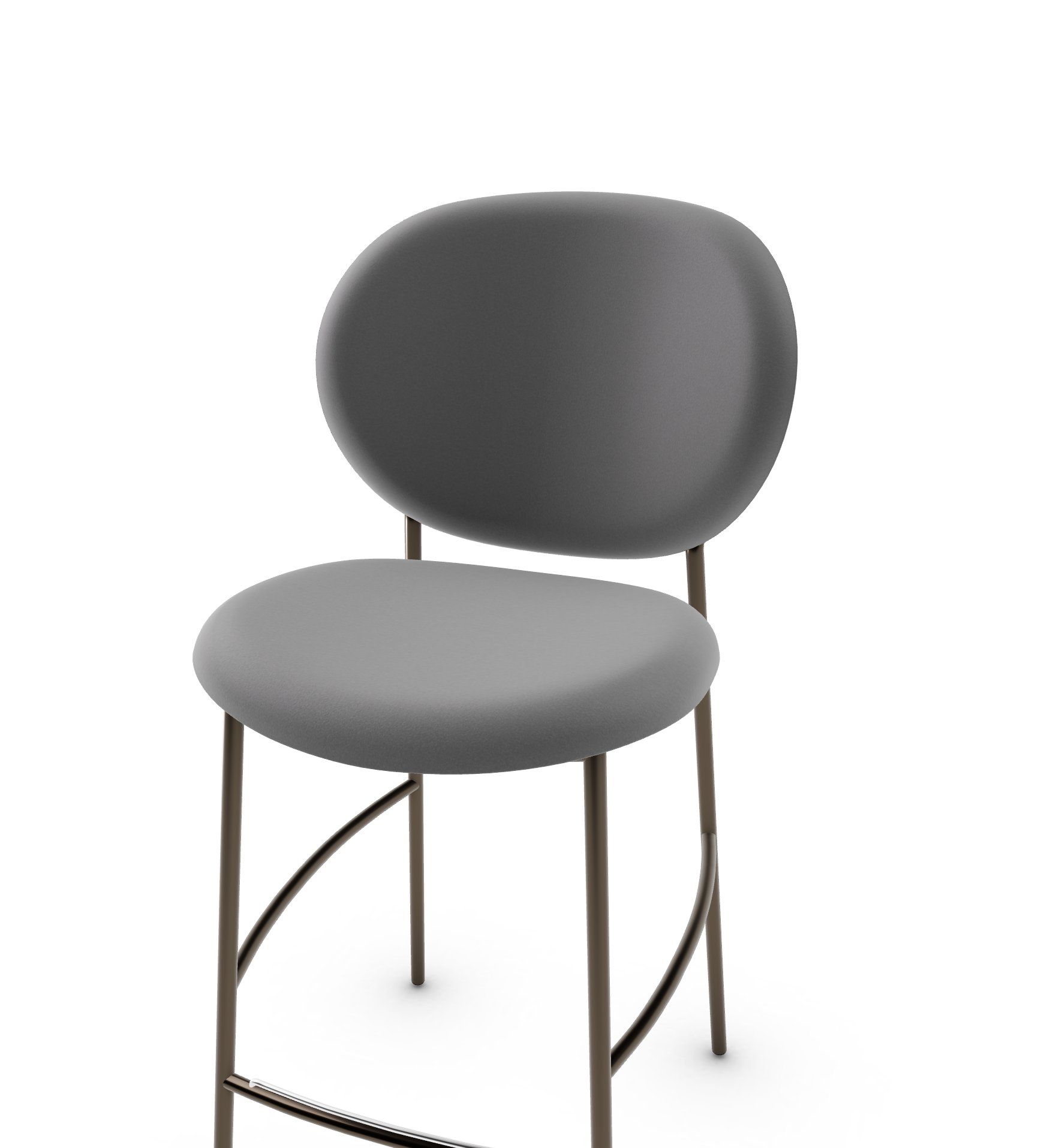 Ines Fabric/Metal Counter Stool