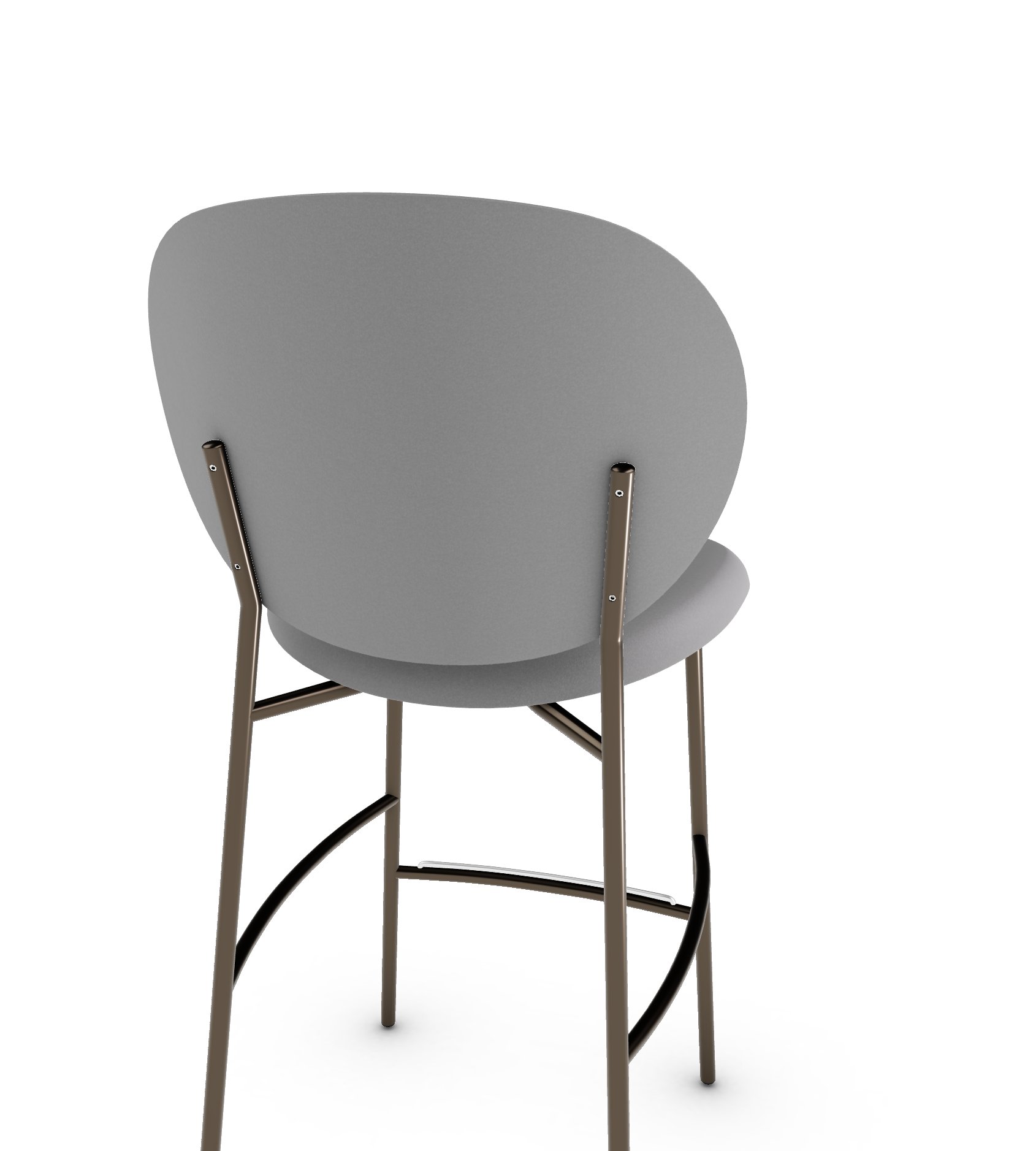 Ines Fabric/Metal Counter Stool