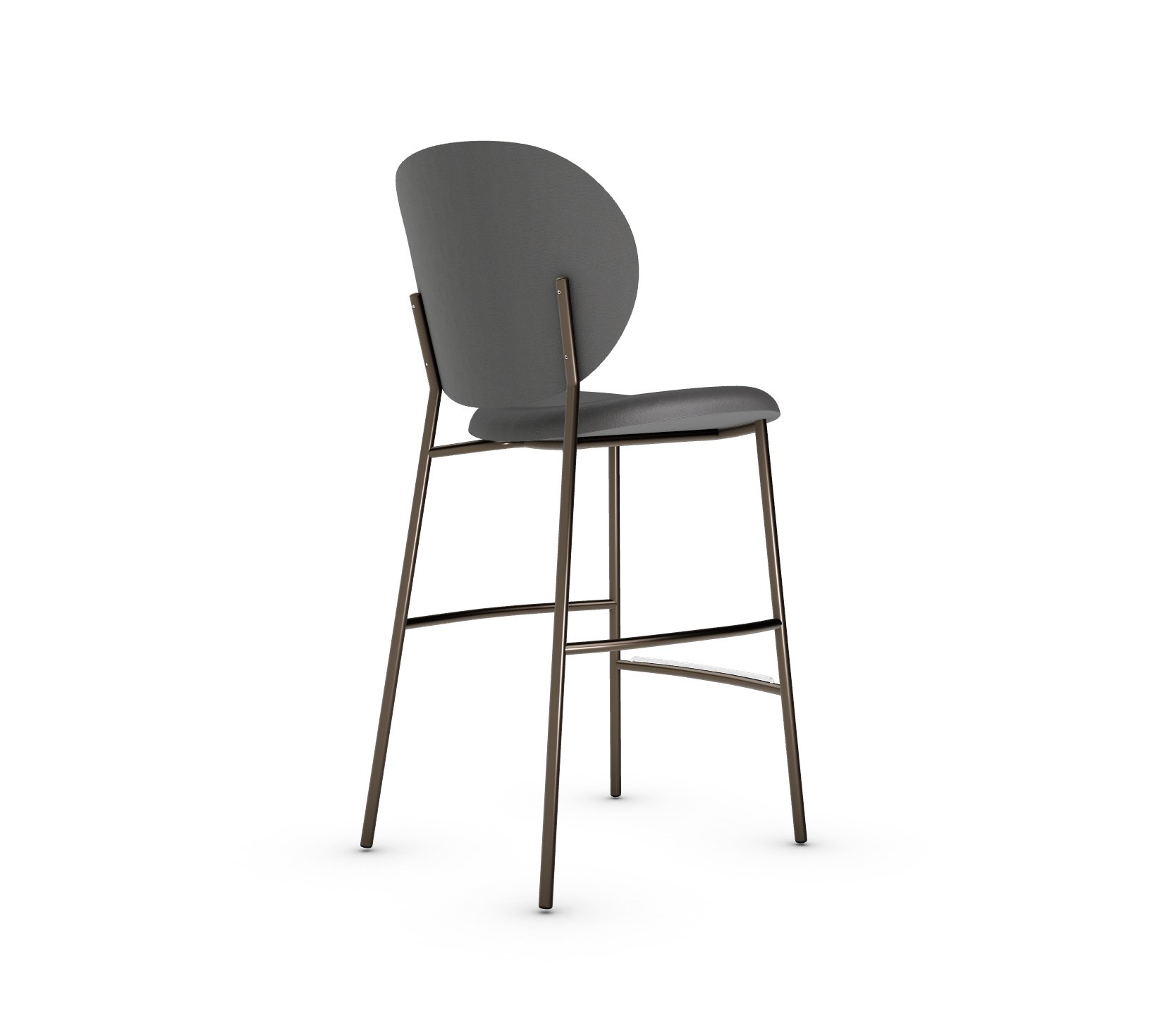 Ines Fabric/Metal Counter Stool