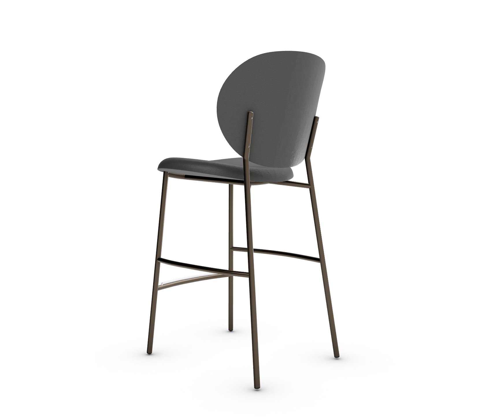 Ines Fabric/Metal Counter Stool