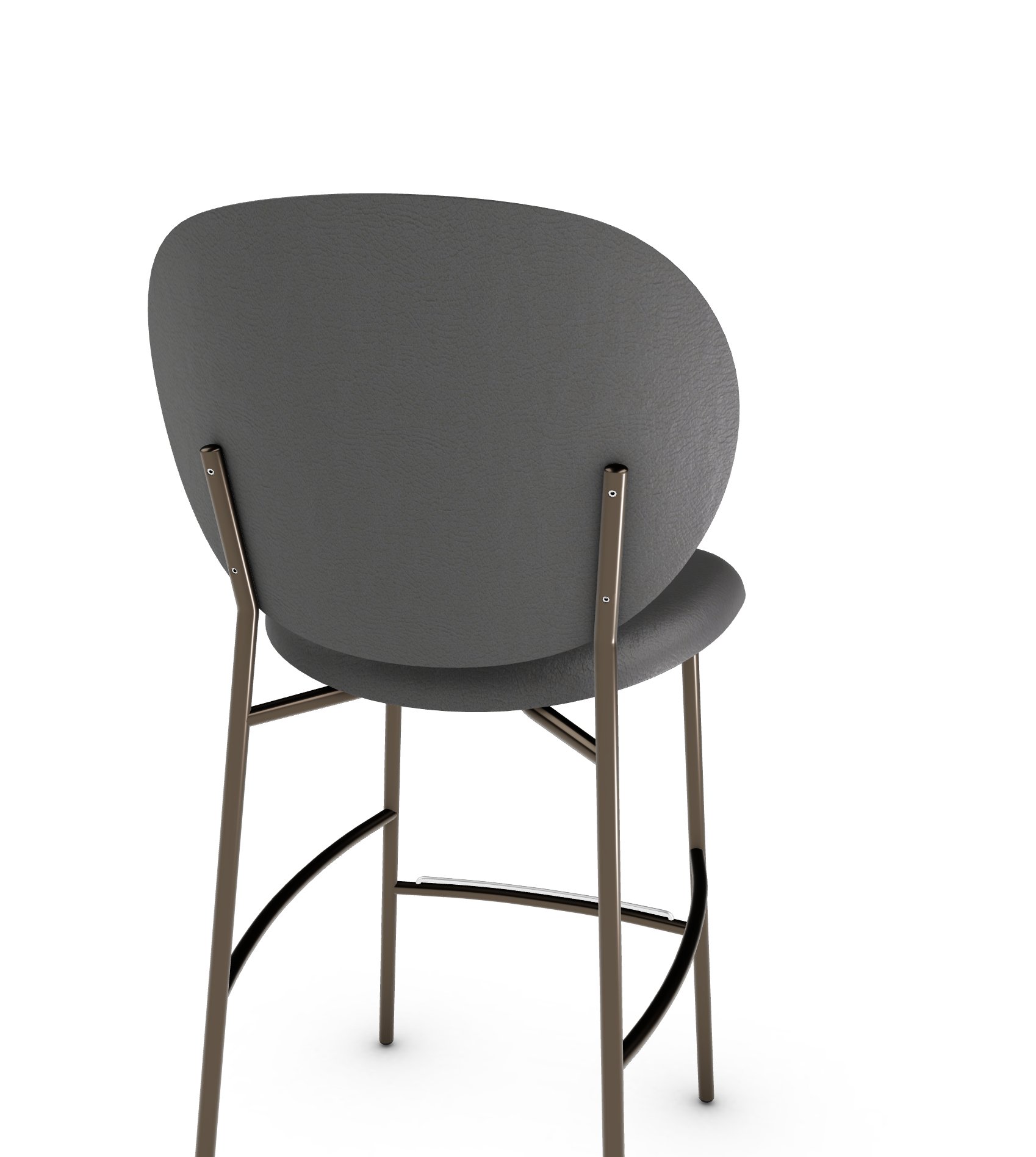 Ines Fabric/Metal Counter Stool