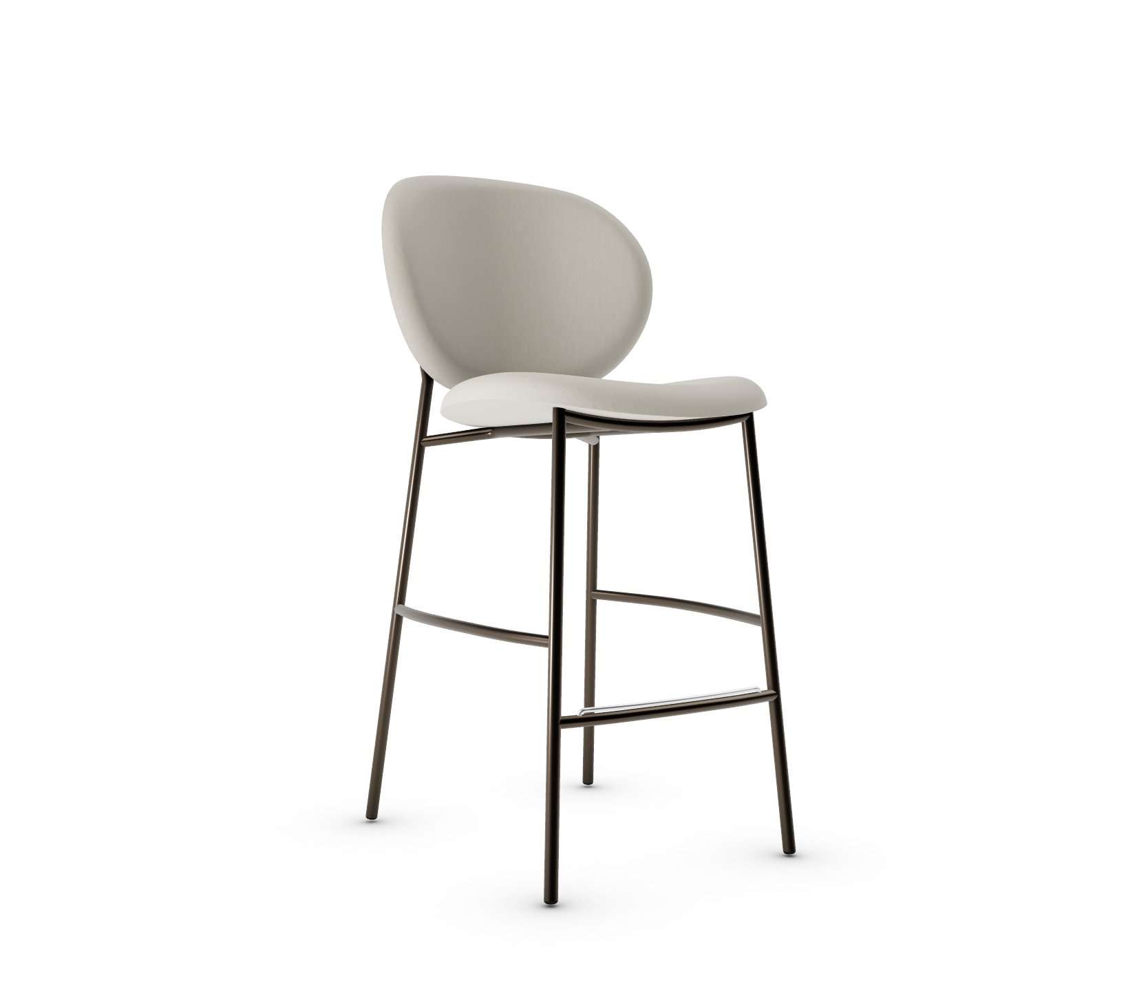 Ines Fabric/Metal Counter Stool