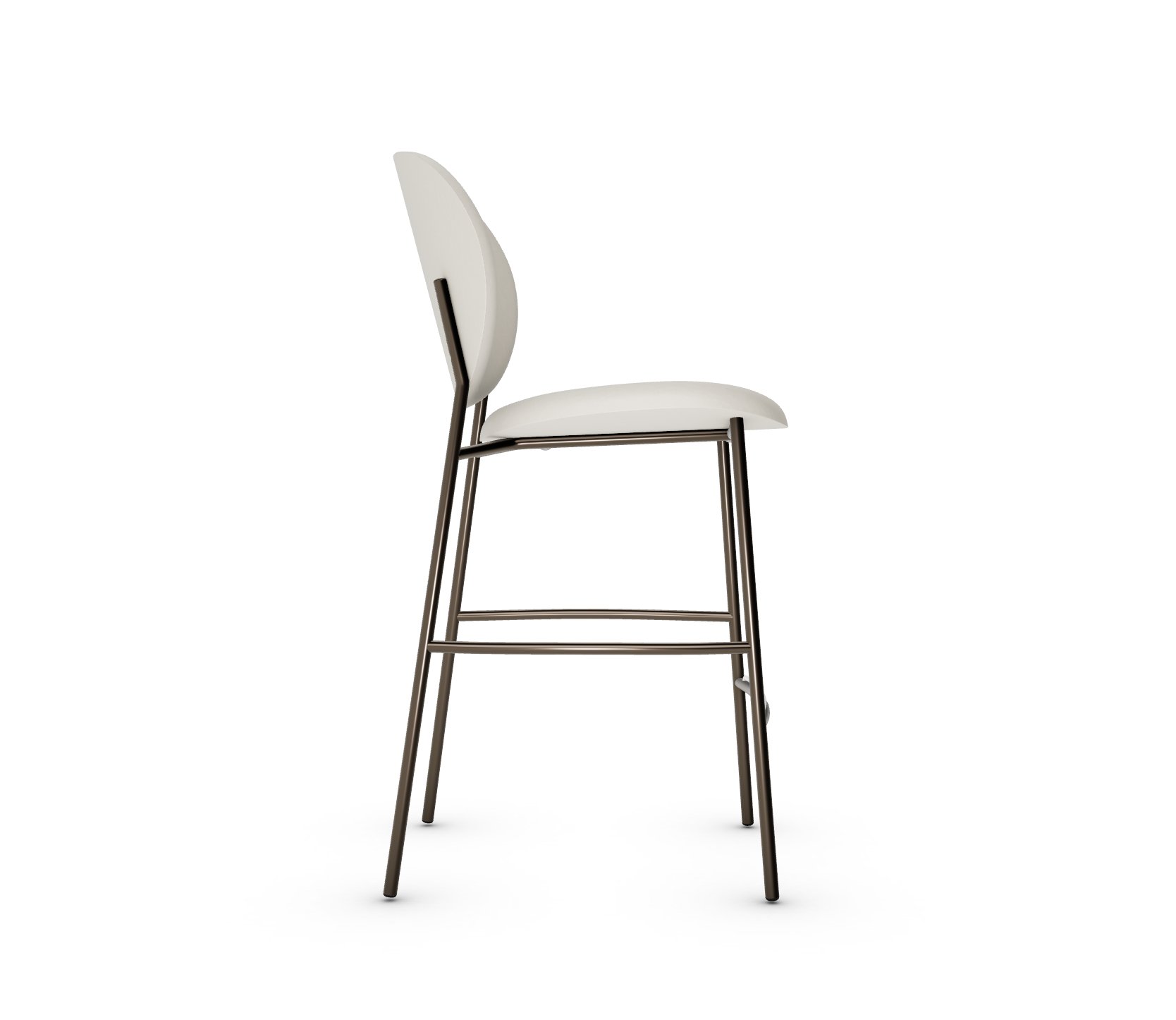 Ines Fabric/Metal Counter Stool