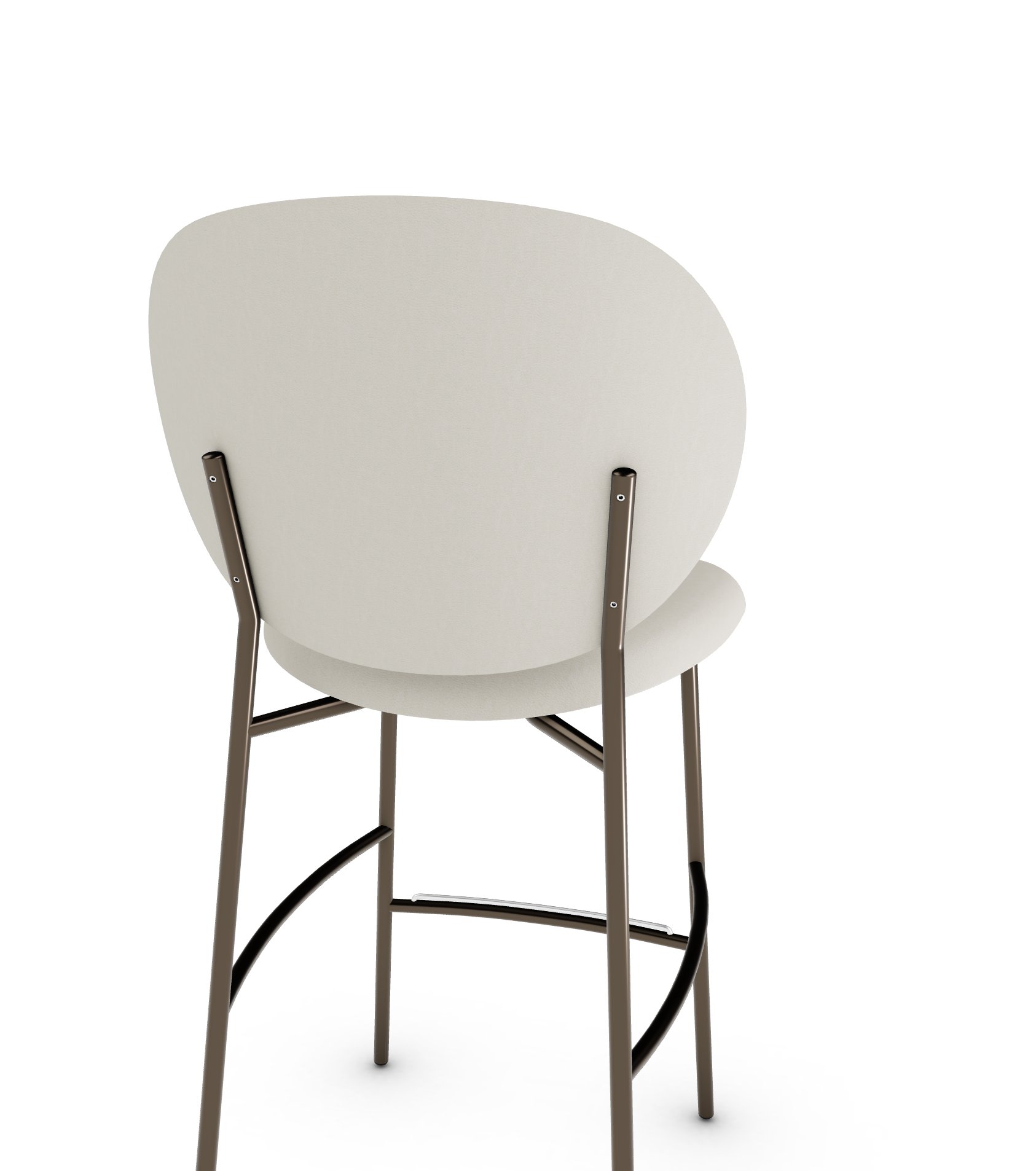 Ines Fabric/Metal Counter Stool