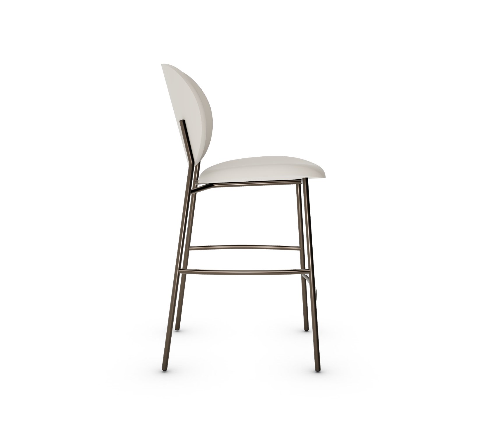 Ines Fabric/Metal Counter Stool