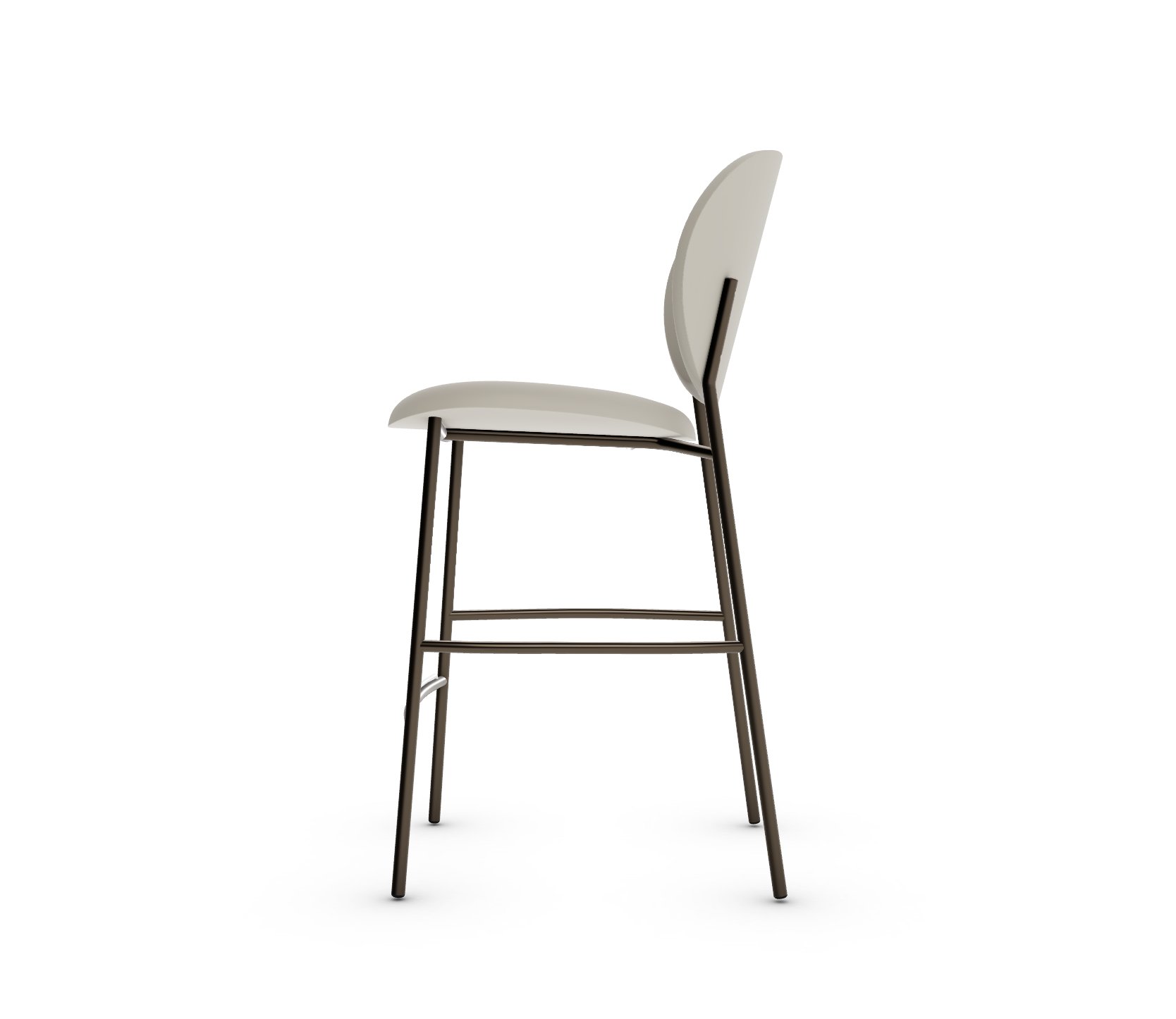 Ines Fabric/Metal Counter Stool
