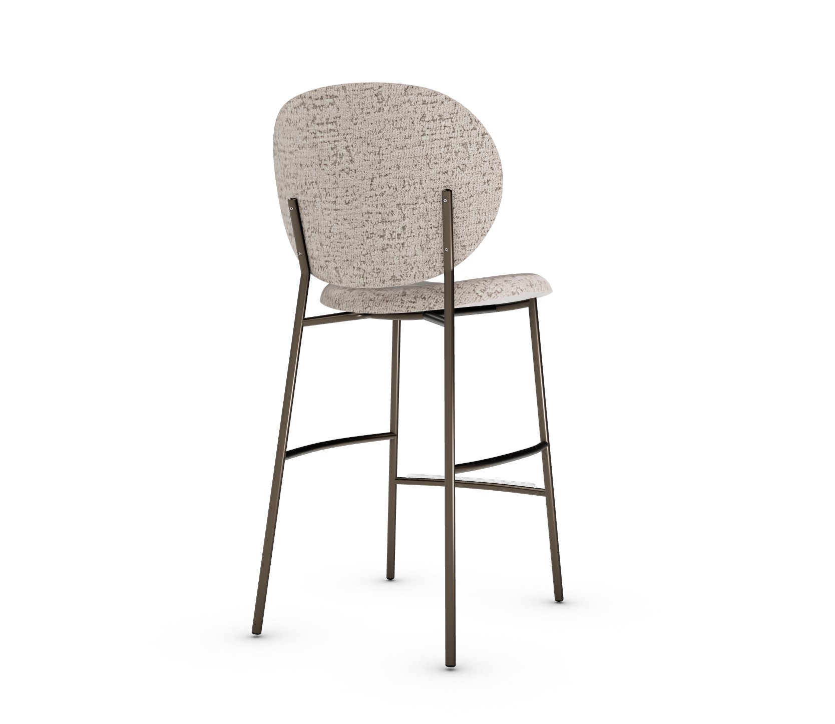 Ines Fabric/Metal Counter Stool