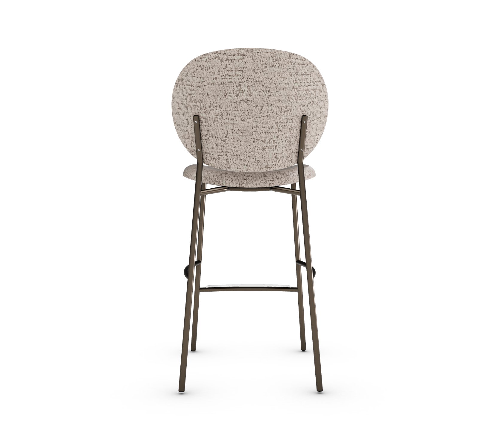 Ines Fabric/Metal Counter Stool