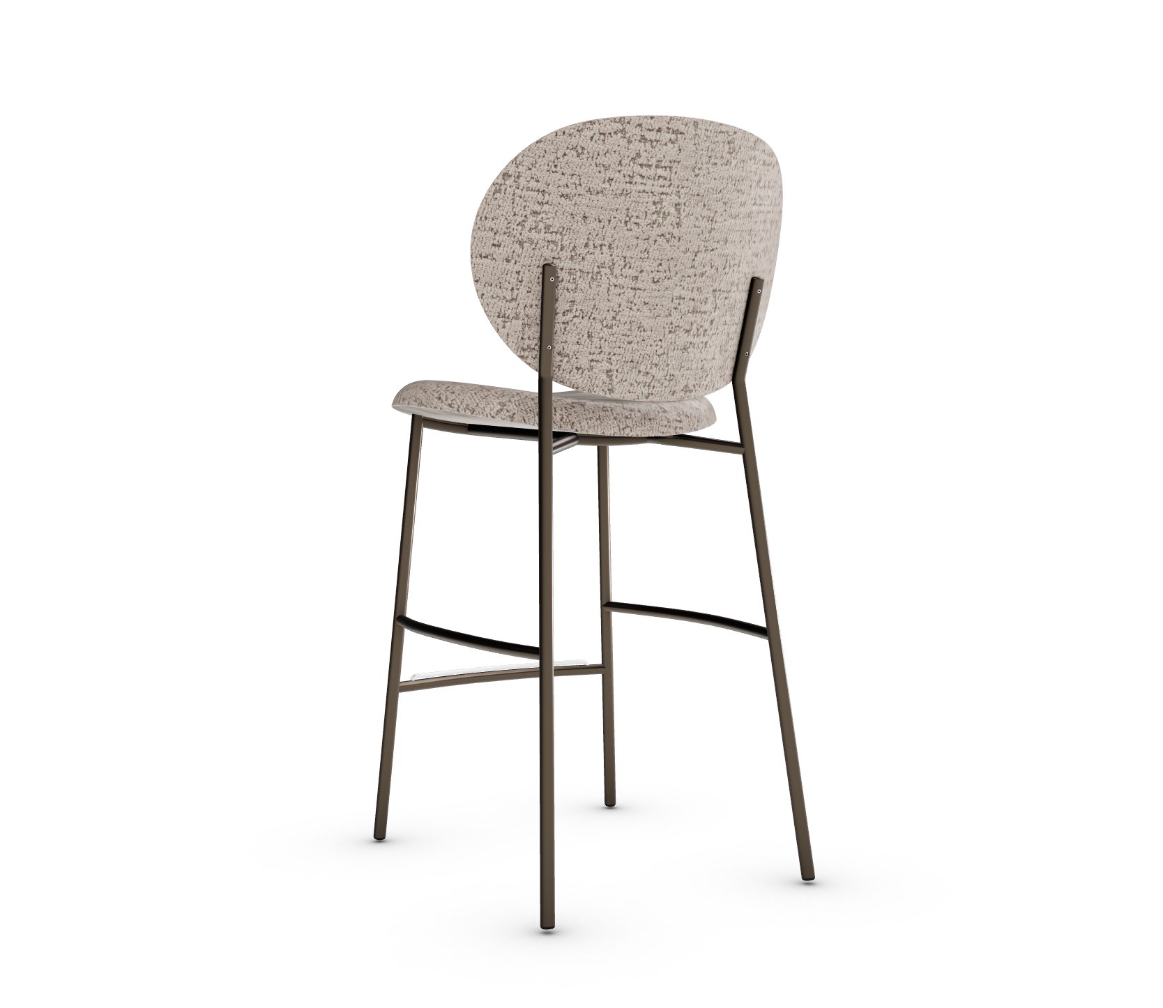 Ines Fabric/Metal Counter Stool