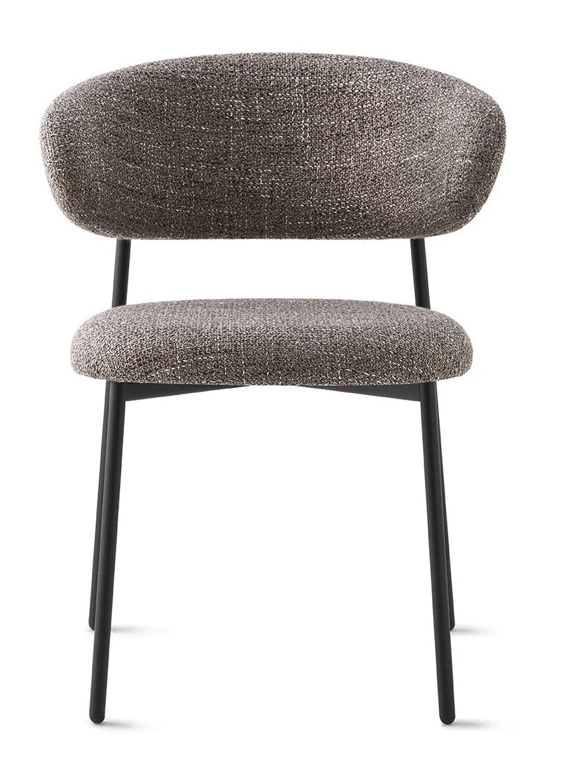 Oleandro Boucle Fabric/Metal Dining Chair