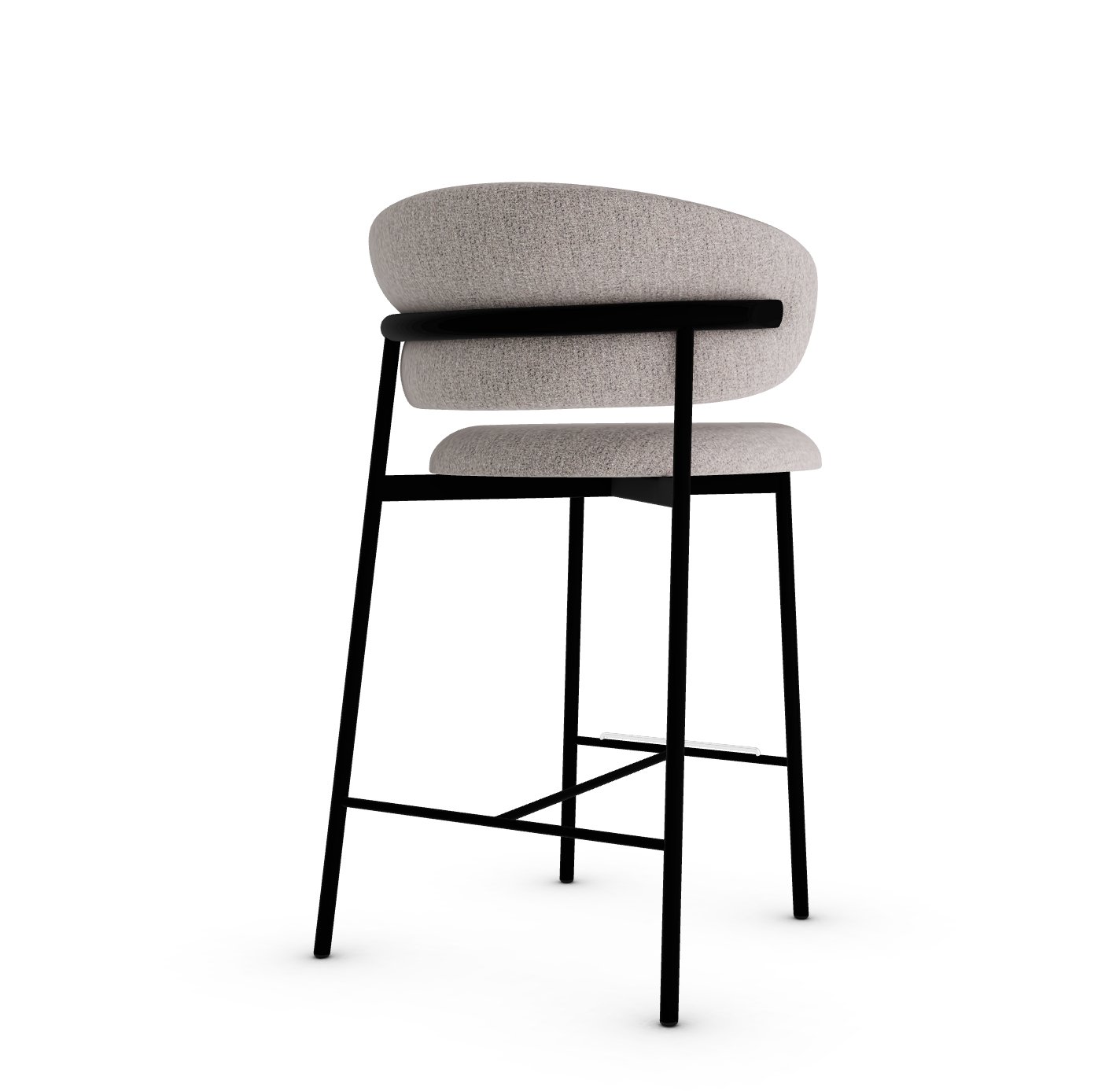 Oleandro Fabric/Metal Counter Stool