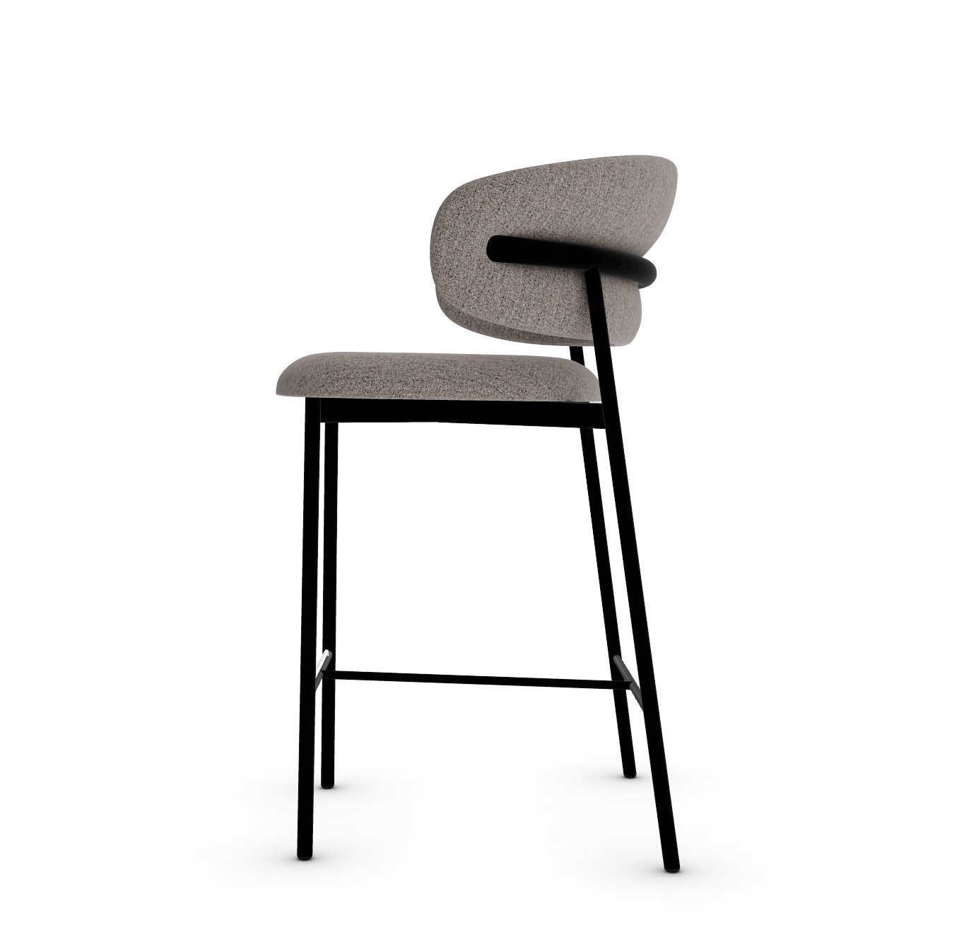 Oleandro Fabric/Metal Counter Stool