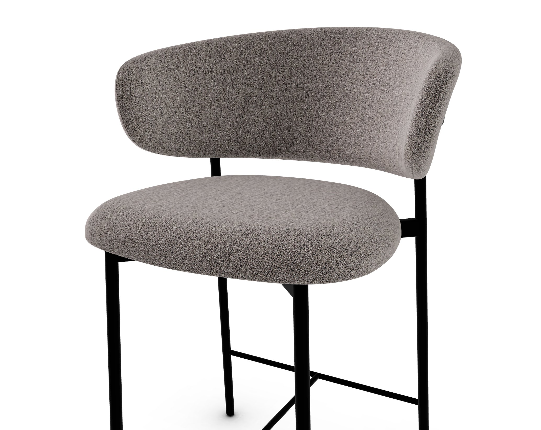 Oleandro Fabric/Metal Counter Stool
